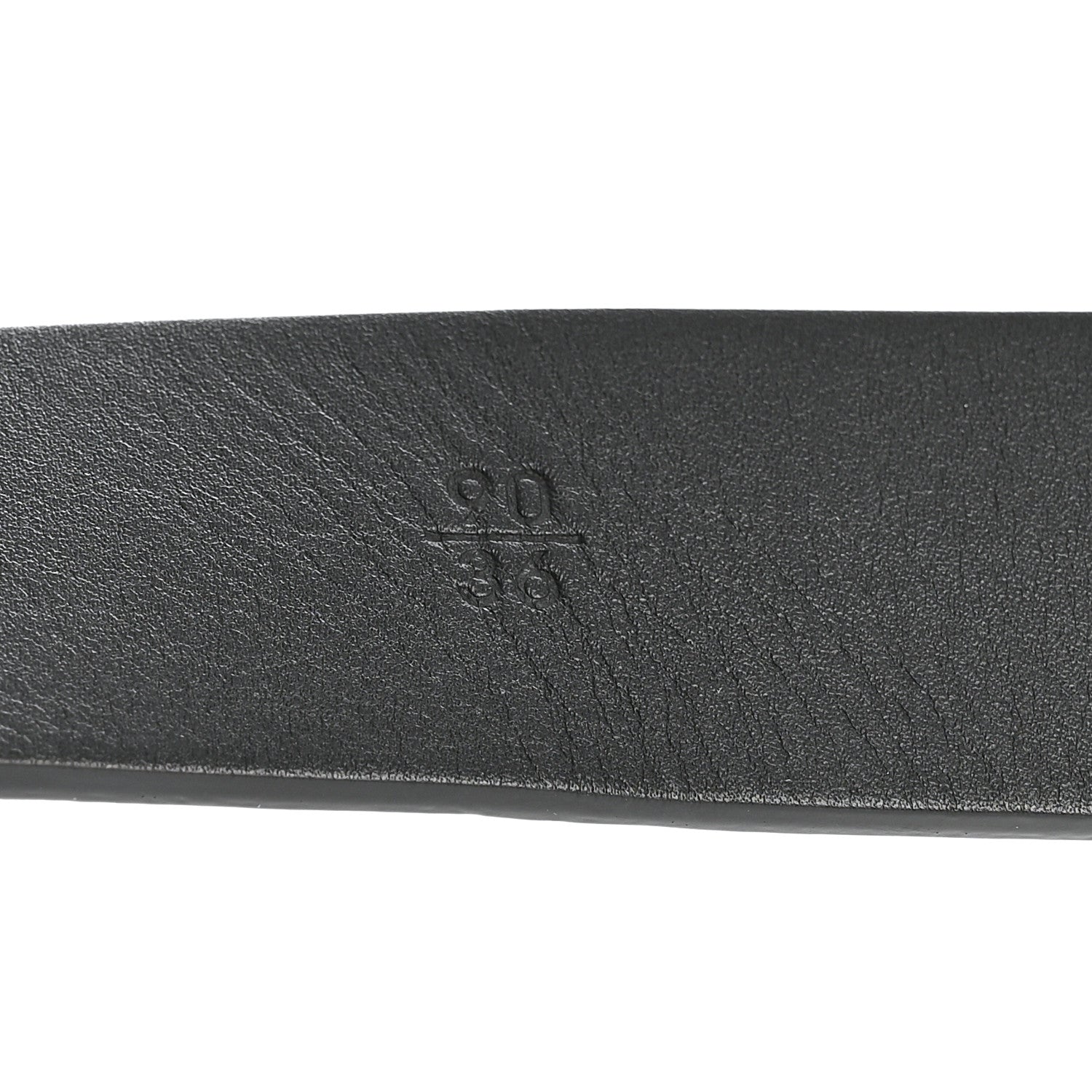 Glazed Calfskin CC Belt 90 36 Black