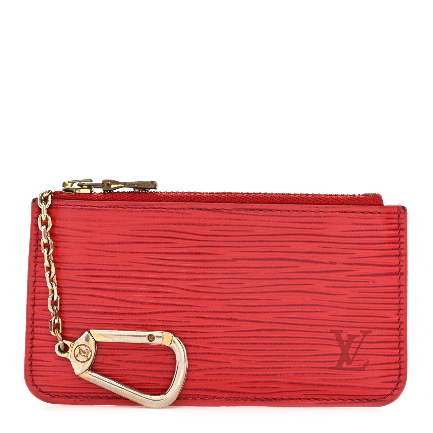 Epi Key Pouch Castillan Red