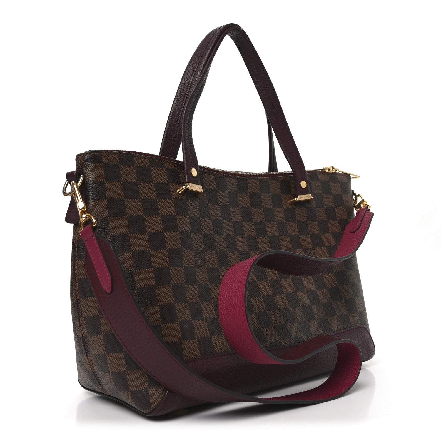 Damier Ebene Cuir Taurillon Hyde Park Fuchsia