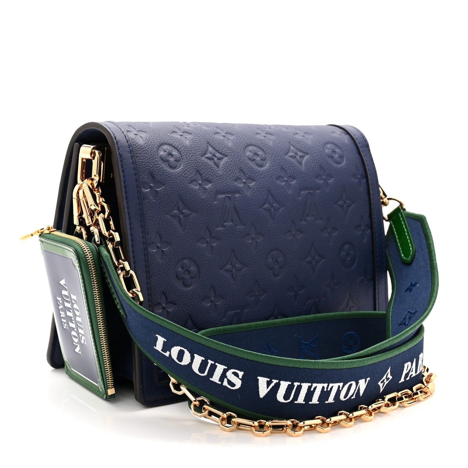Empreinte Monogram Dauphine MM Blue Myrtle