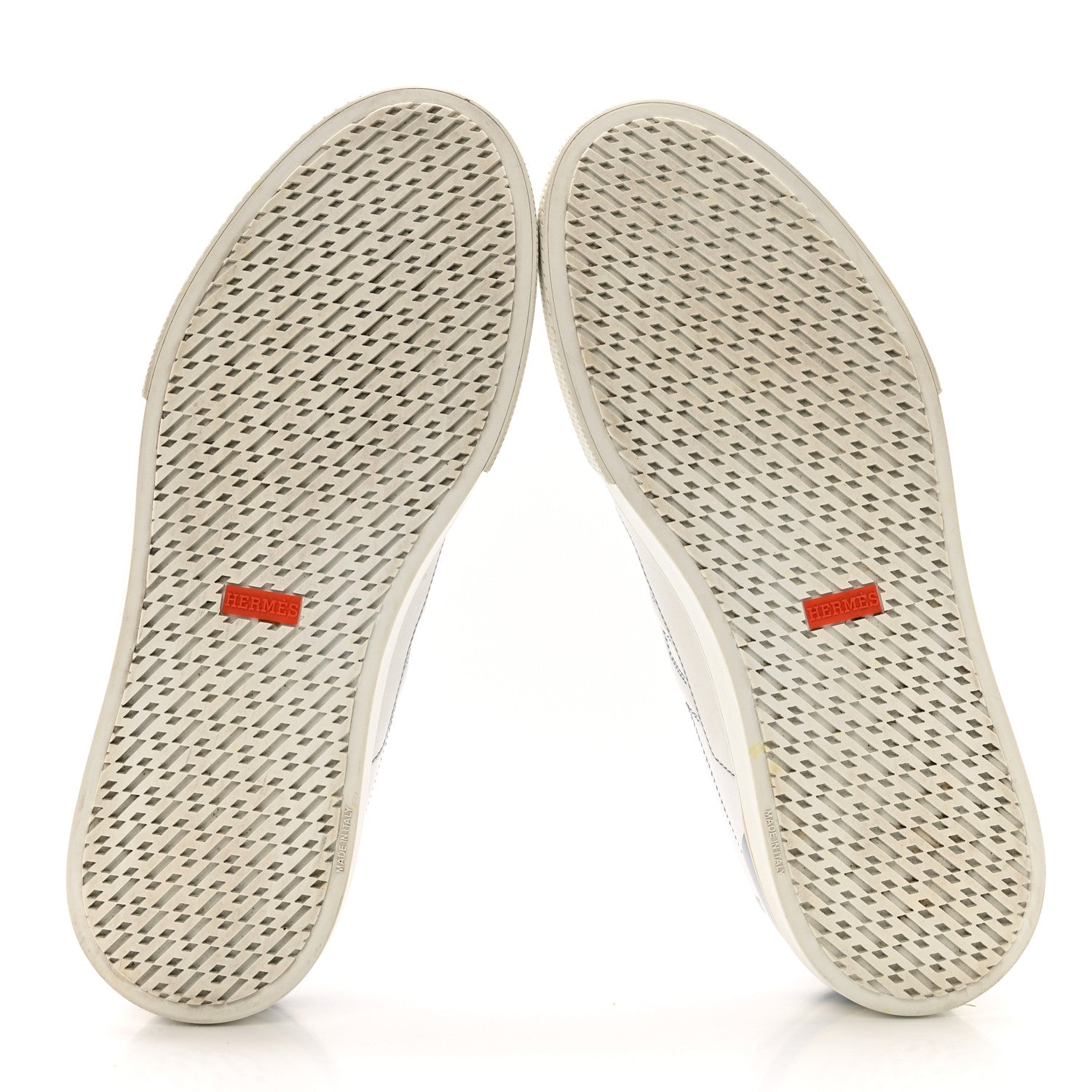 Calfskin Mens Deep Sneakers 44 White Bleu