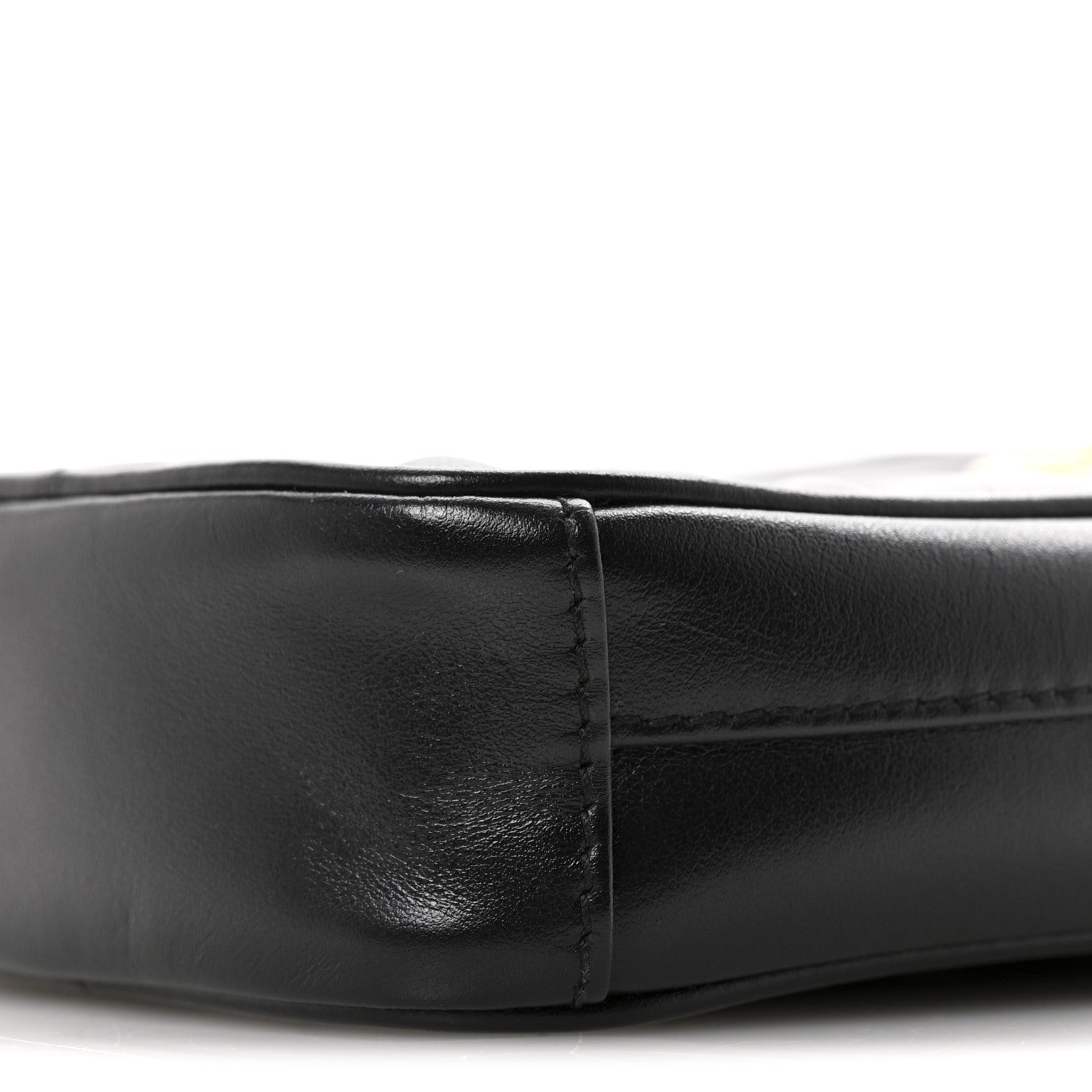 Calfskin Matelasse Mini GG Marmont Crossbody Bag Black
