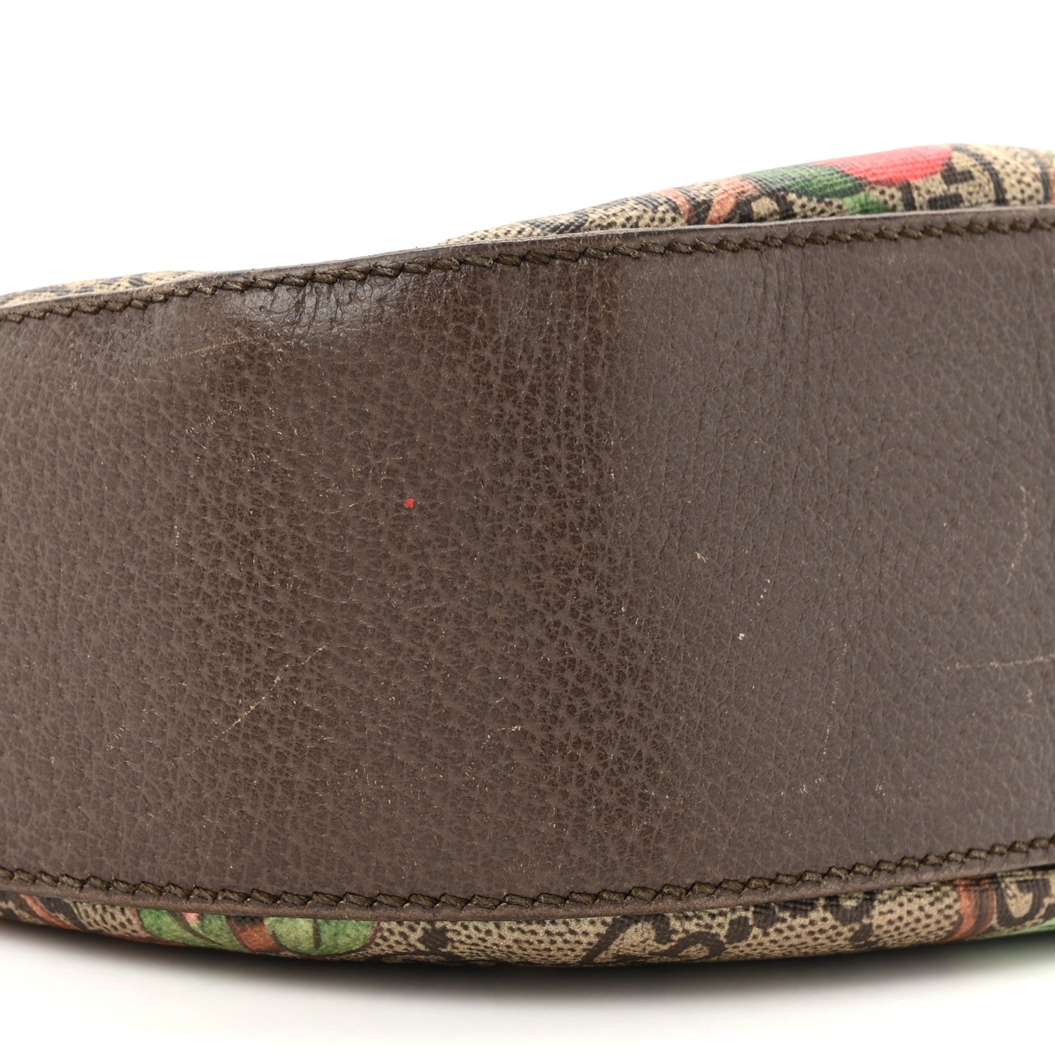 GG Supreme Monogram Tian Web Medium Padlock Messenger Shoulder Bag Beige Multicolor New Acero