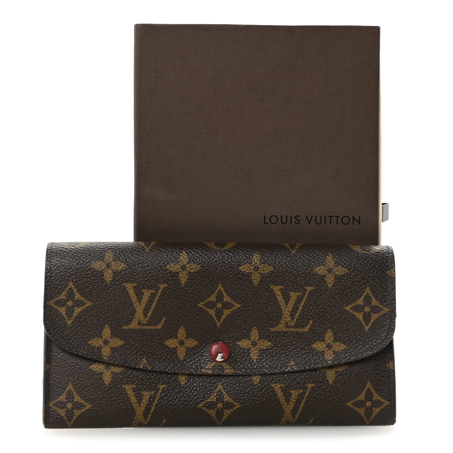 Monogram Emilie Wallet Red