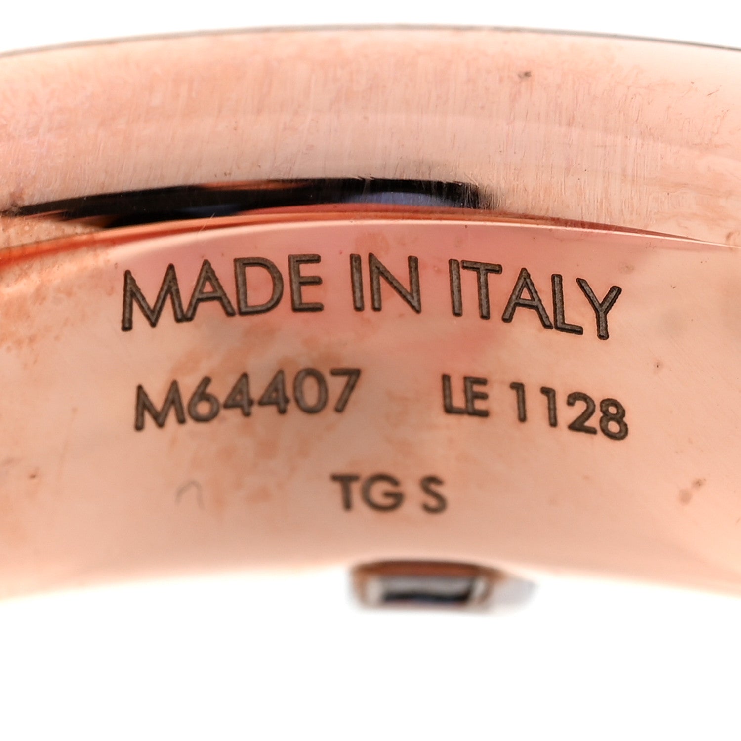 Metal Daily Monogram Bracelet S Rose Gold