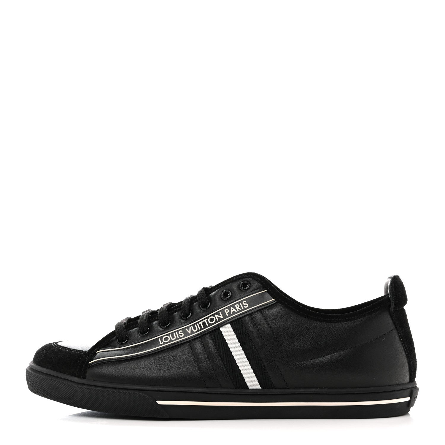 Calfskin Mens Cosmos Sneakers 8 Black