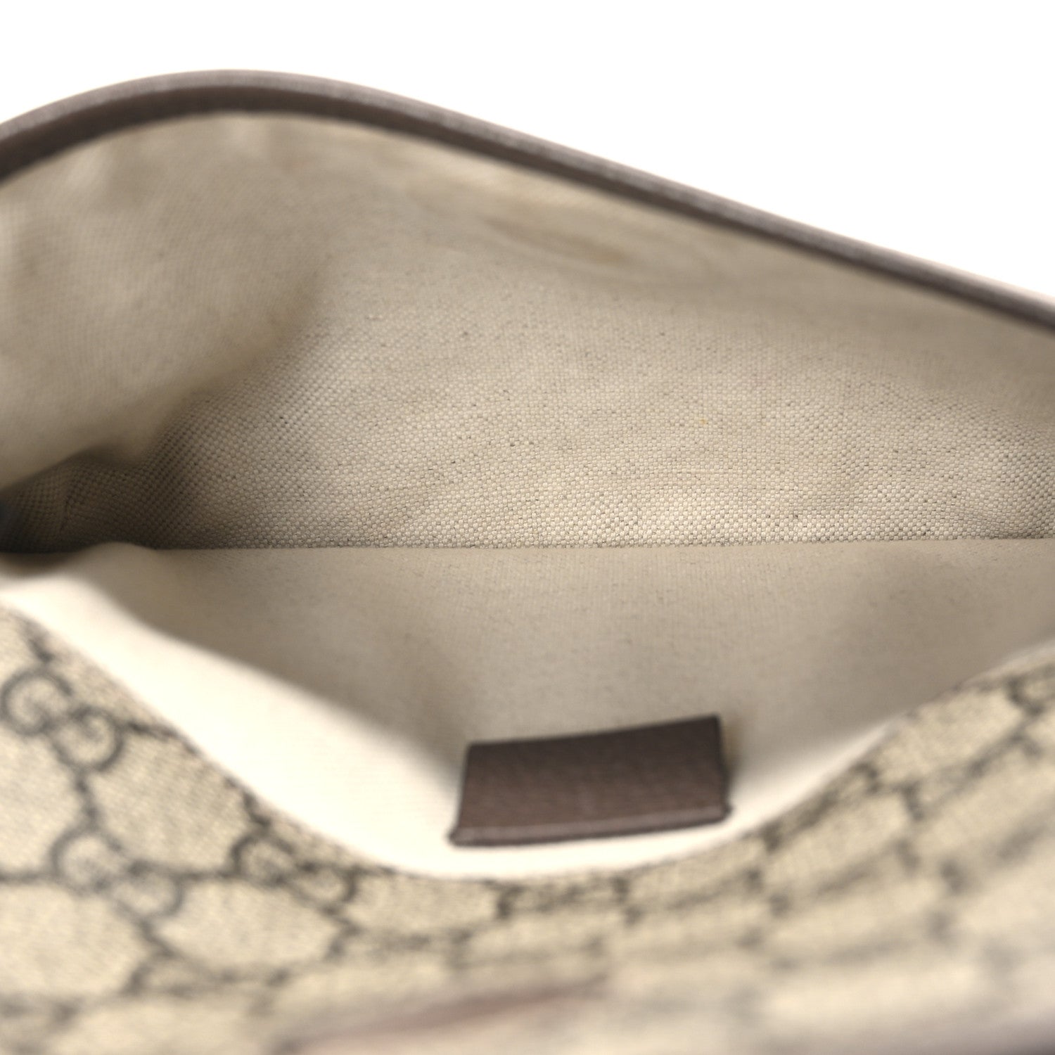 GG Supreme Monogram Neo Vintage Web Belt Bag Brown
