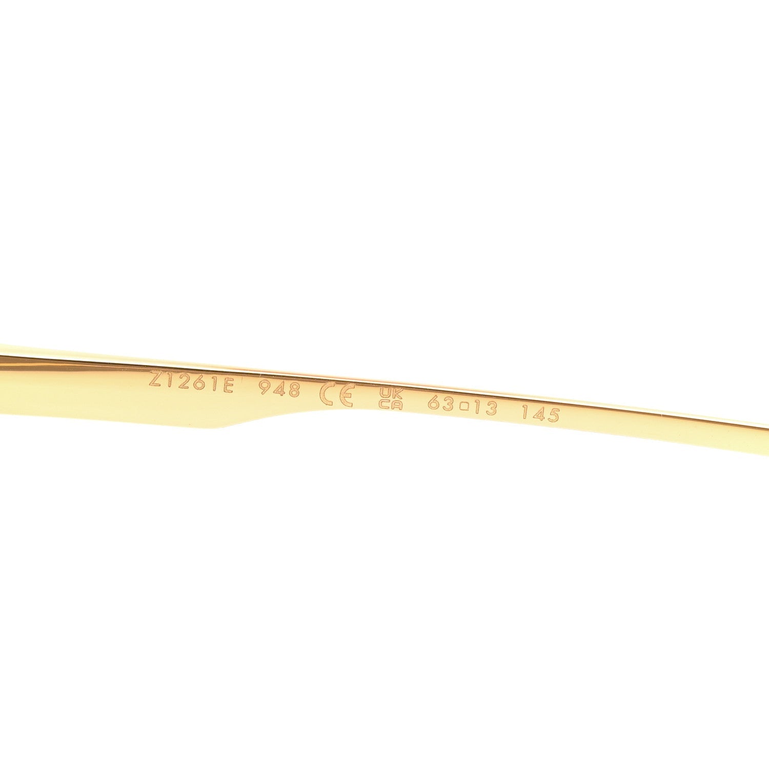 Metal LV Ash Sunglasses Z1261E Gold