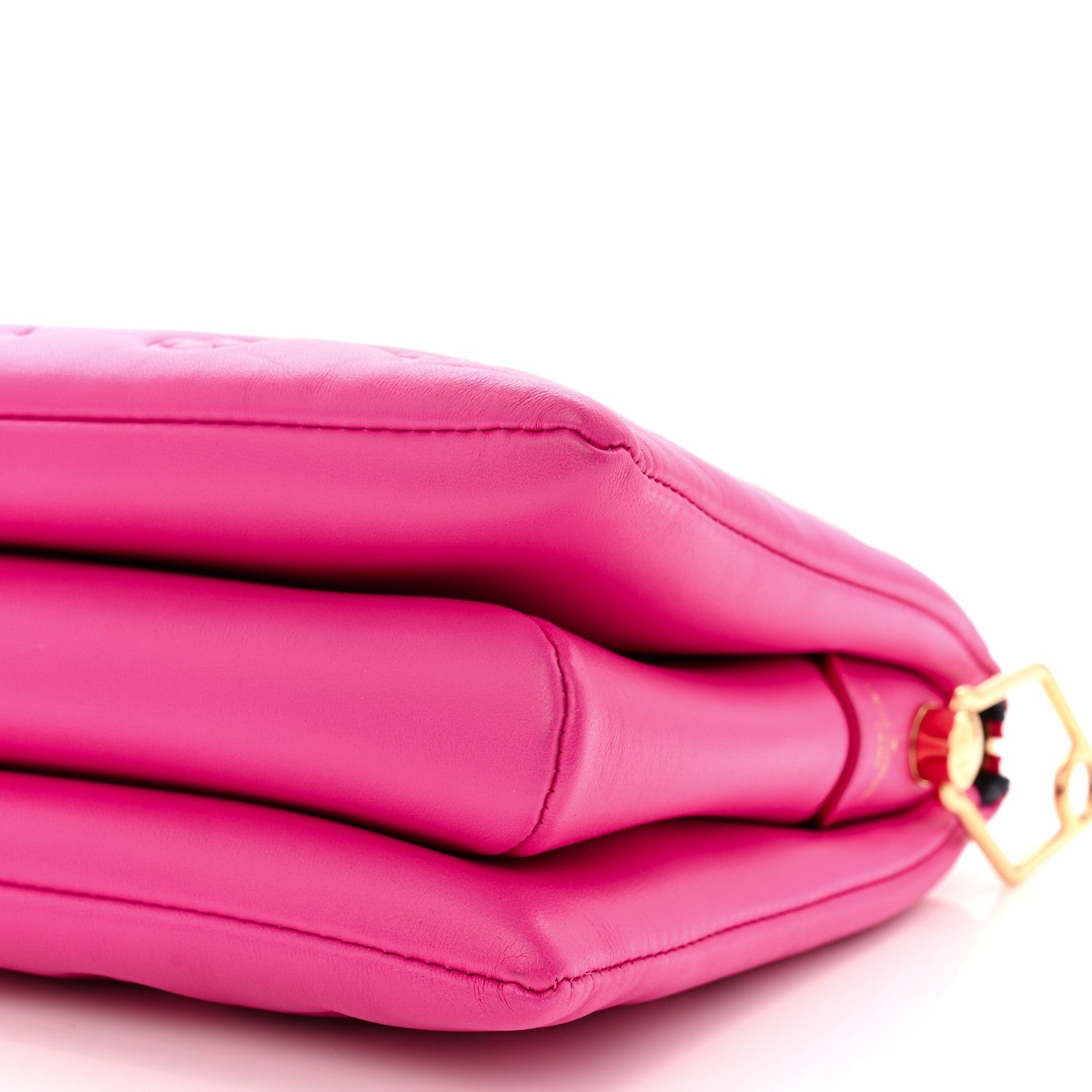 Lambskin Embossed Monogram Coussin PM Rose Miami