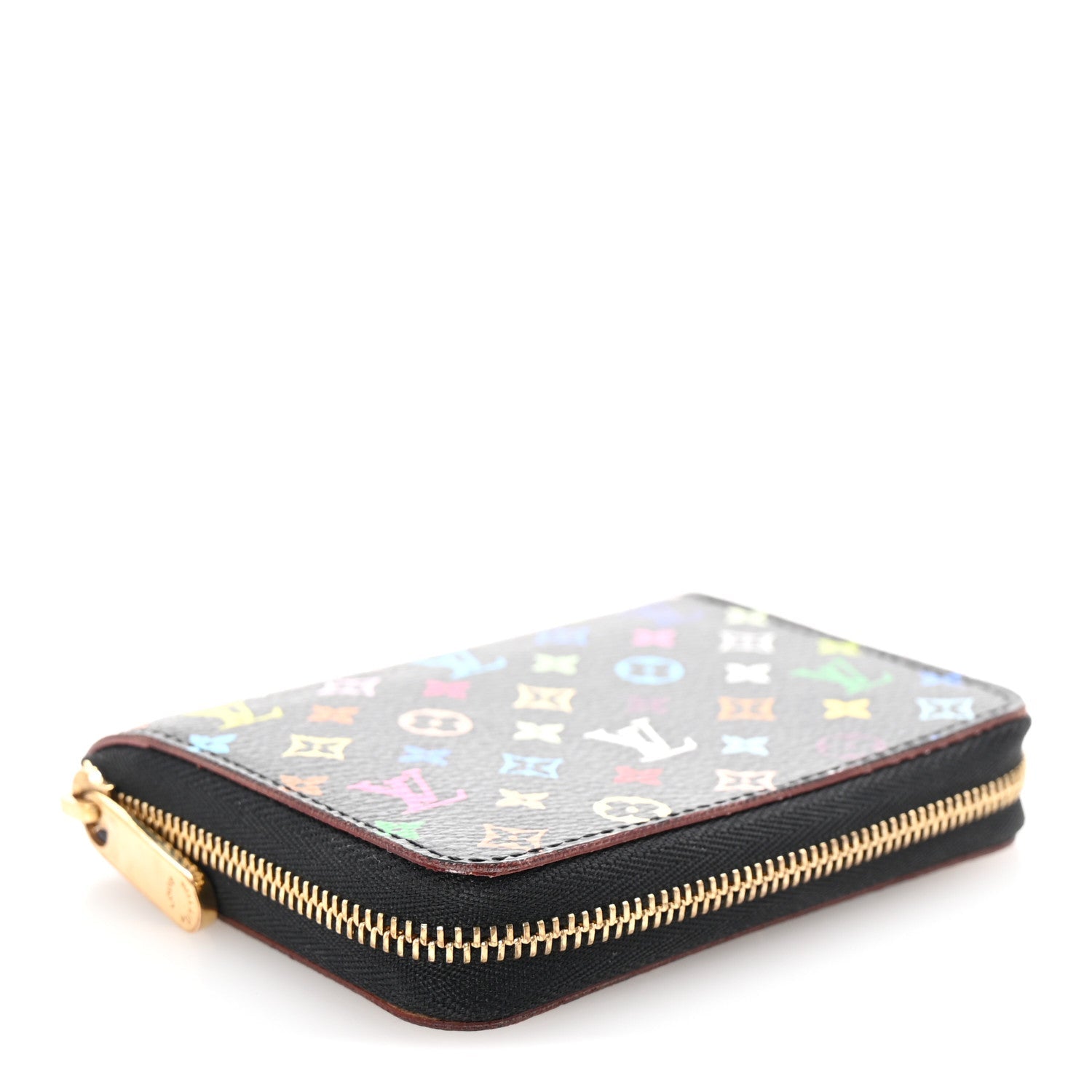 Monogram Multicolor Zippy Coin Purse Black Violet