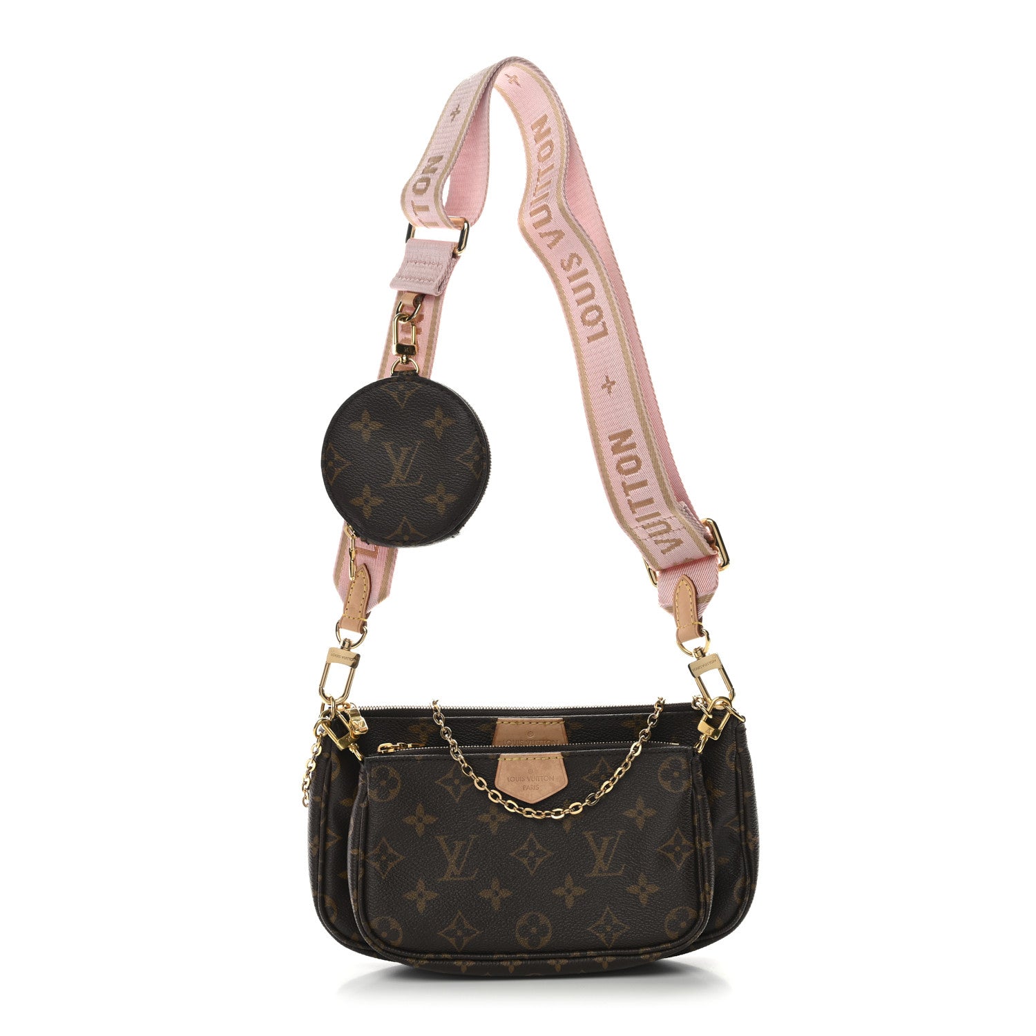 Monogram Multi Pochette Accessories Rose Clair