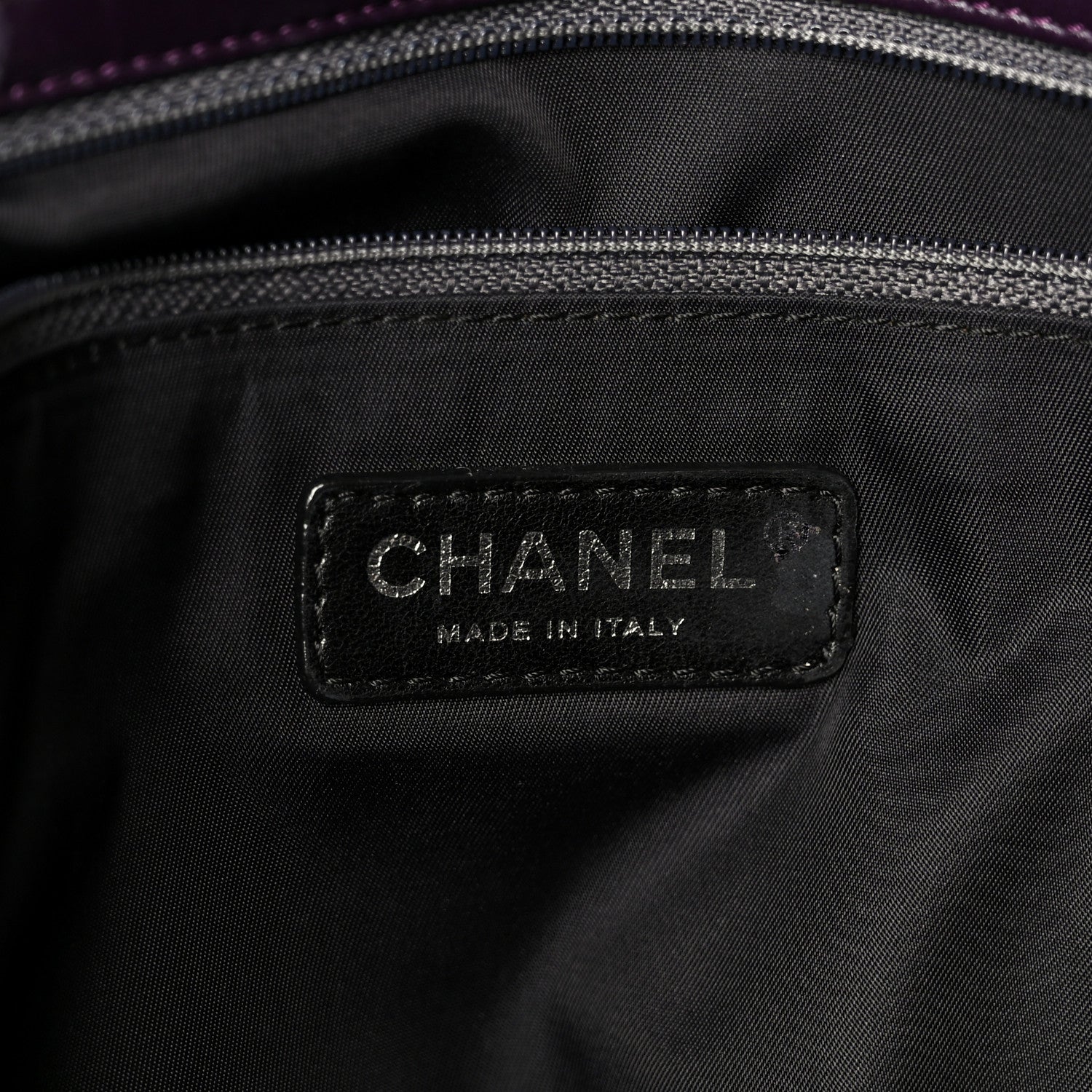 Lambskin In And Out XL Maxi Flap Dark Purple