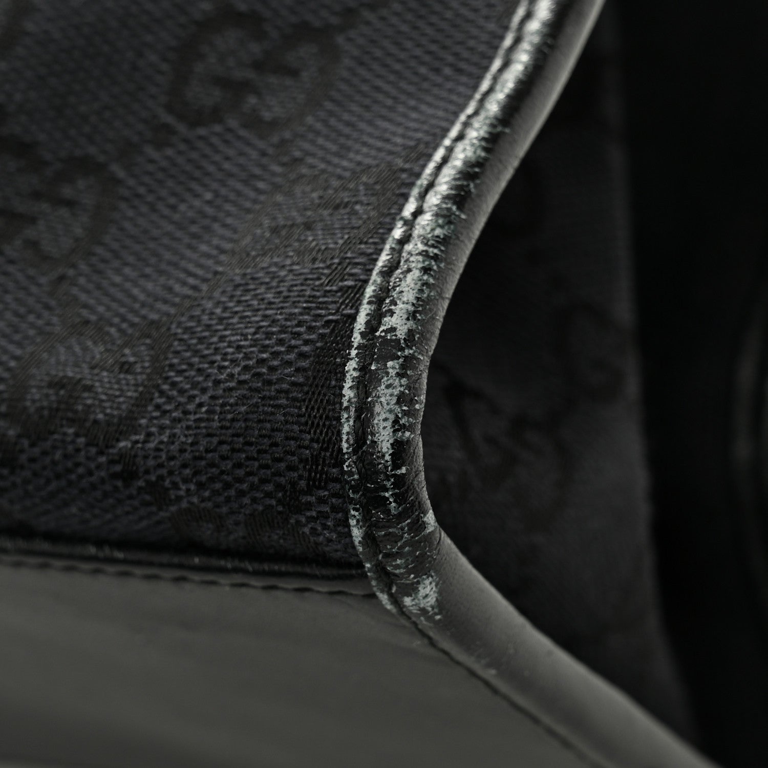 Monogram Bardot Shoulder Bag Black