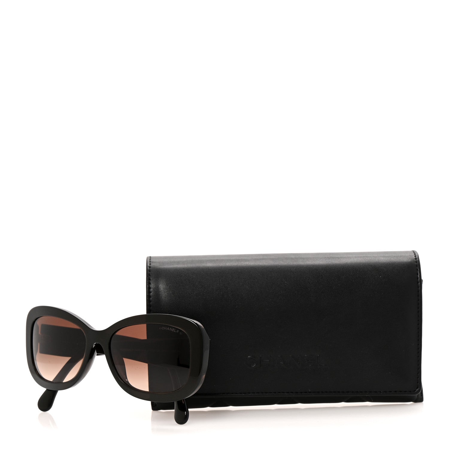 Acetate Rectangle CC Sunglasses 5468-B-A Brown