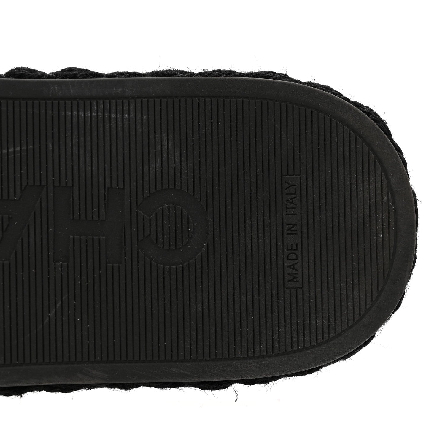 Cord Braided CC Mules 41 Black