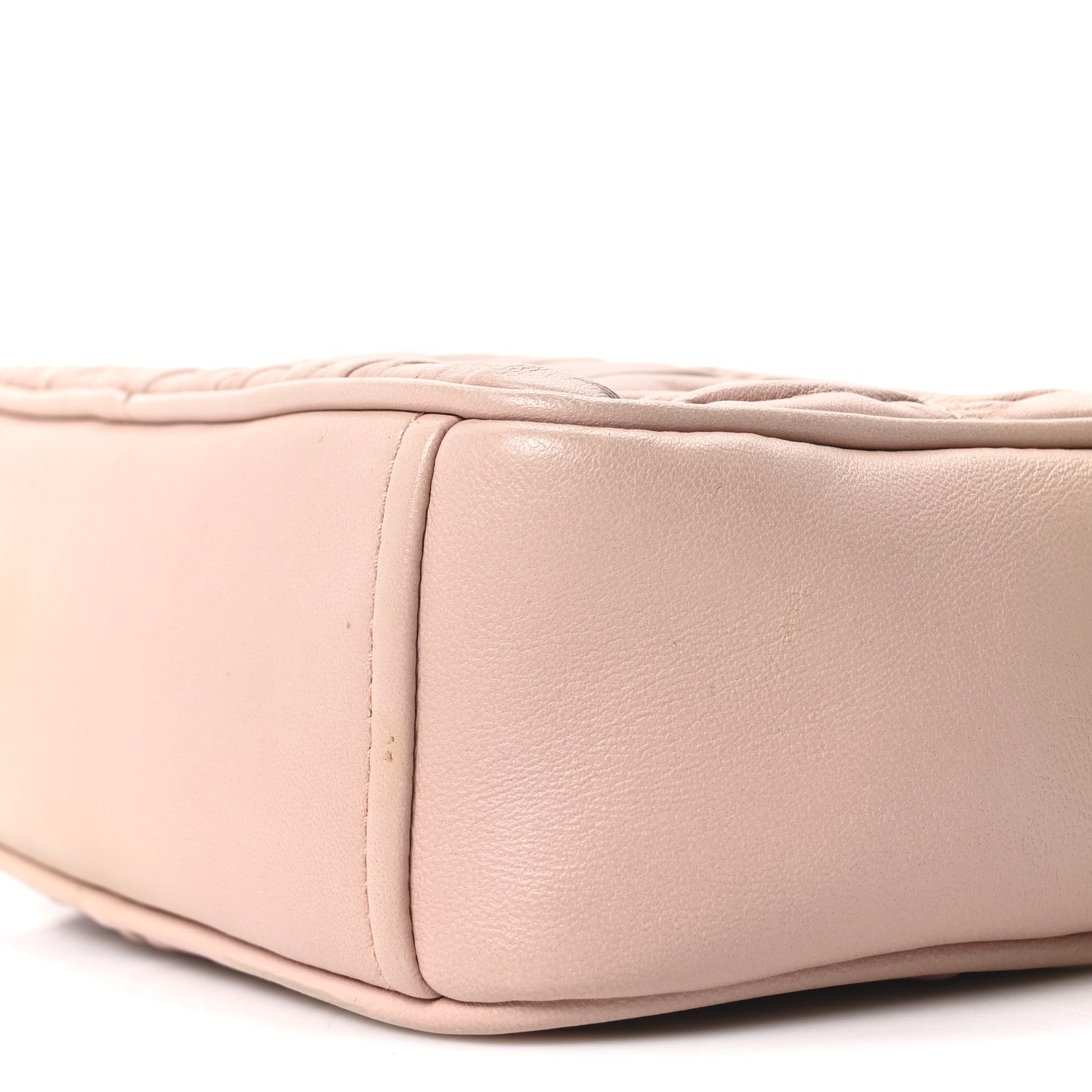 Nappa Gaufre Camera Bag Cipria