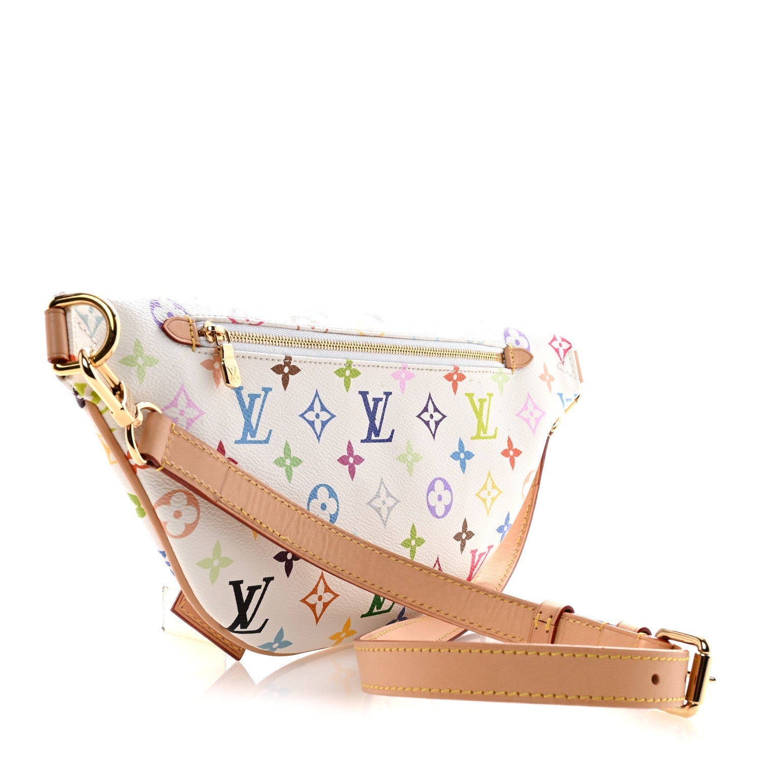 LV X TM Monogram Multicolor High Rise Bumbag White