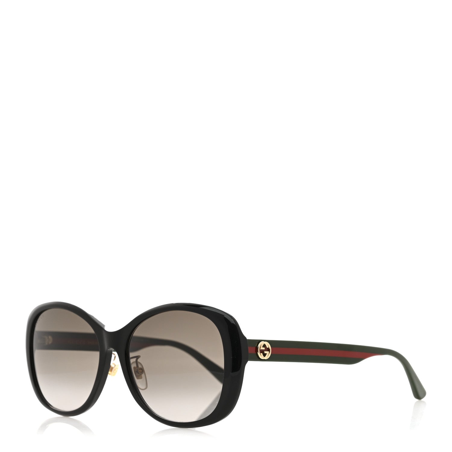 Acetate Round Eye GG Web Sunglasses GG0849SK Black Red Green