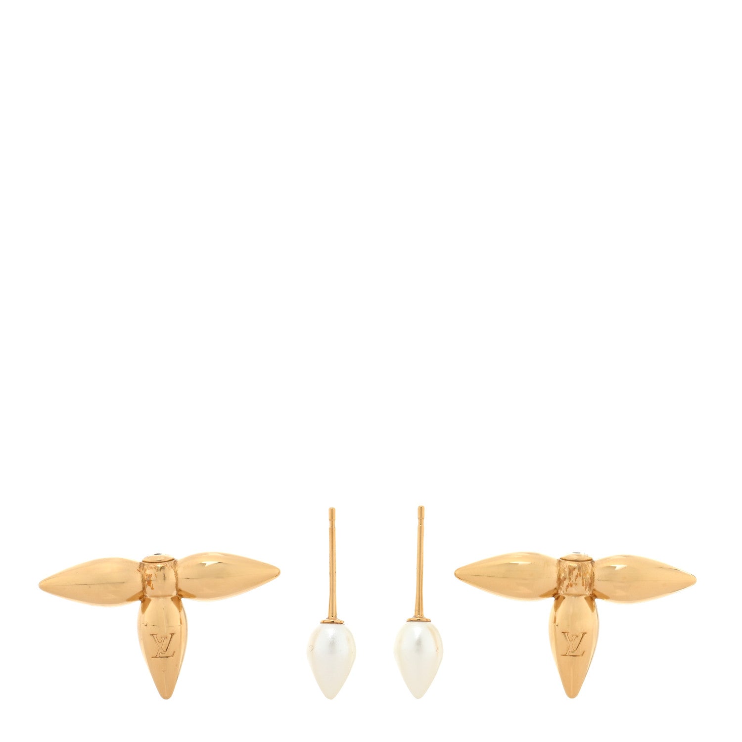 Pearl Louisette By Night Earrings Gold