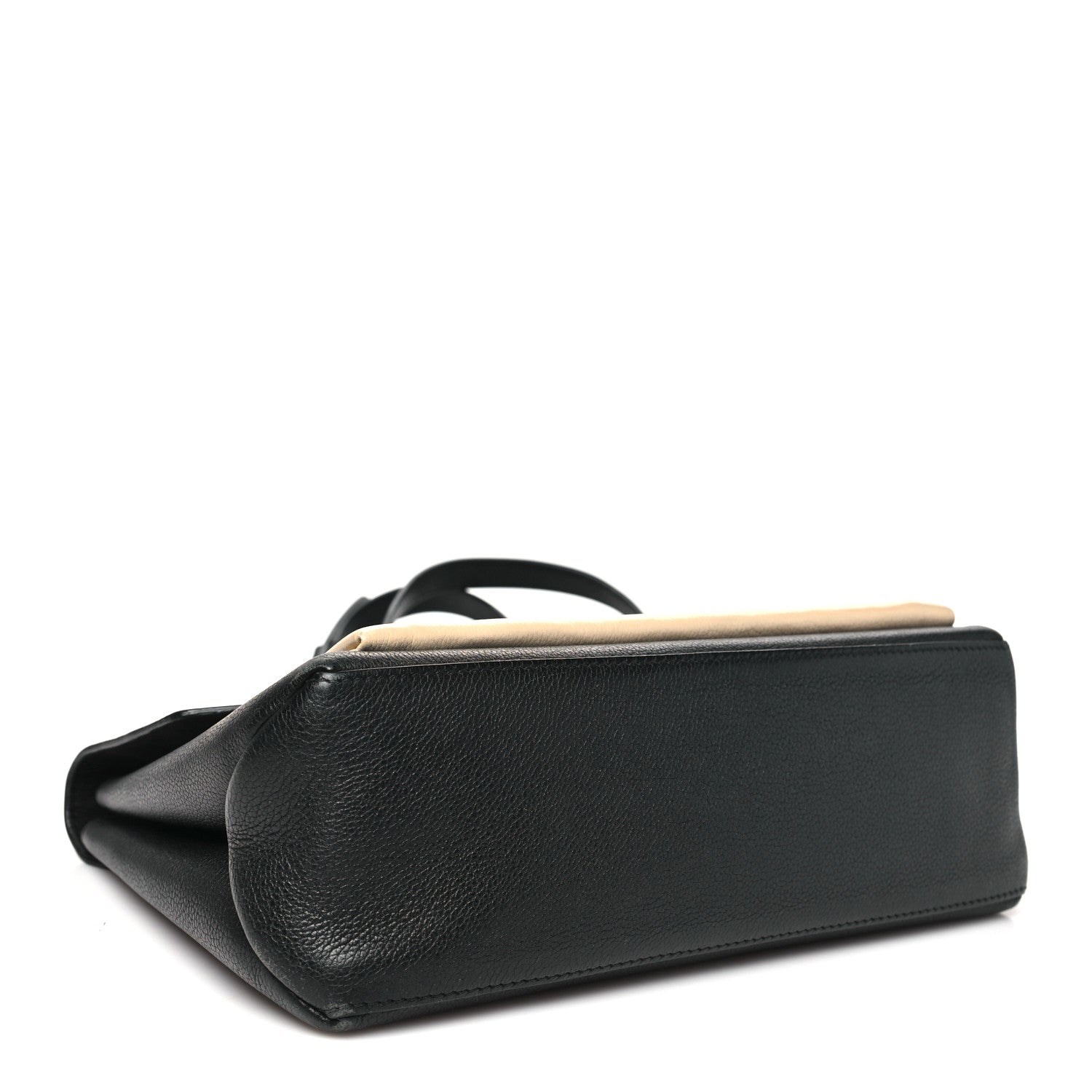 Soft Calfskin My Lockme Top Handle Vanille Black