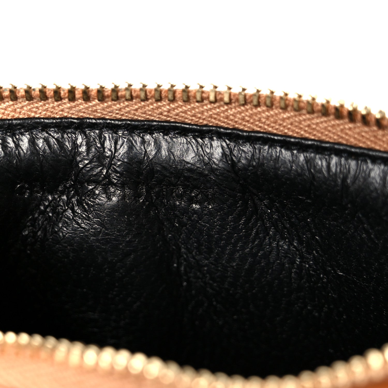 Monogram Grain de Poudre 5 Fragments Zip Pouch Card Holder Dark Natural