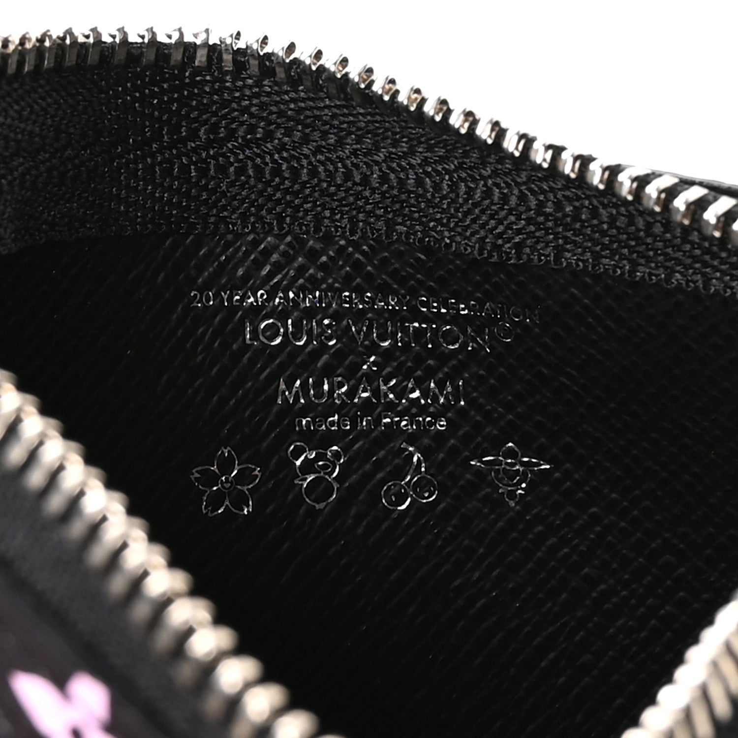 LV X TM Monogram Multicolor Key Pouch Black