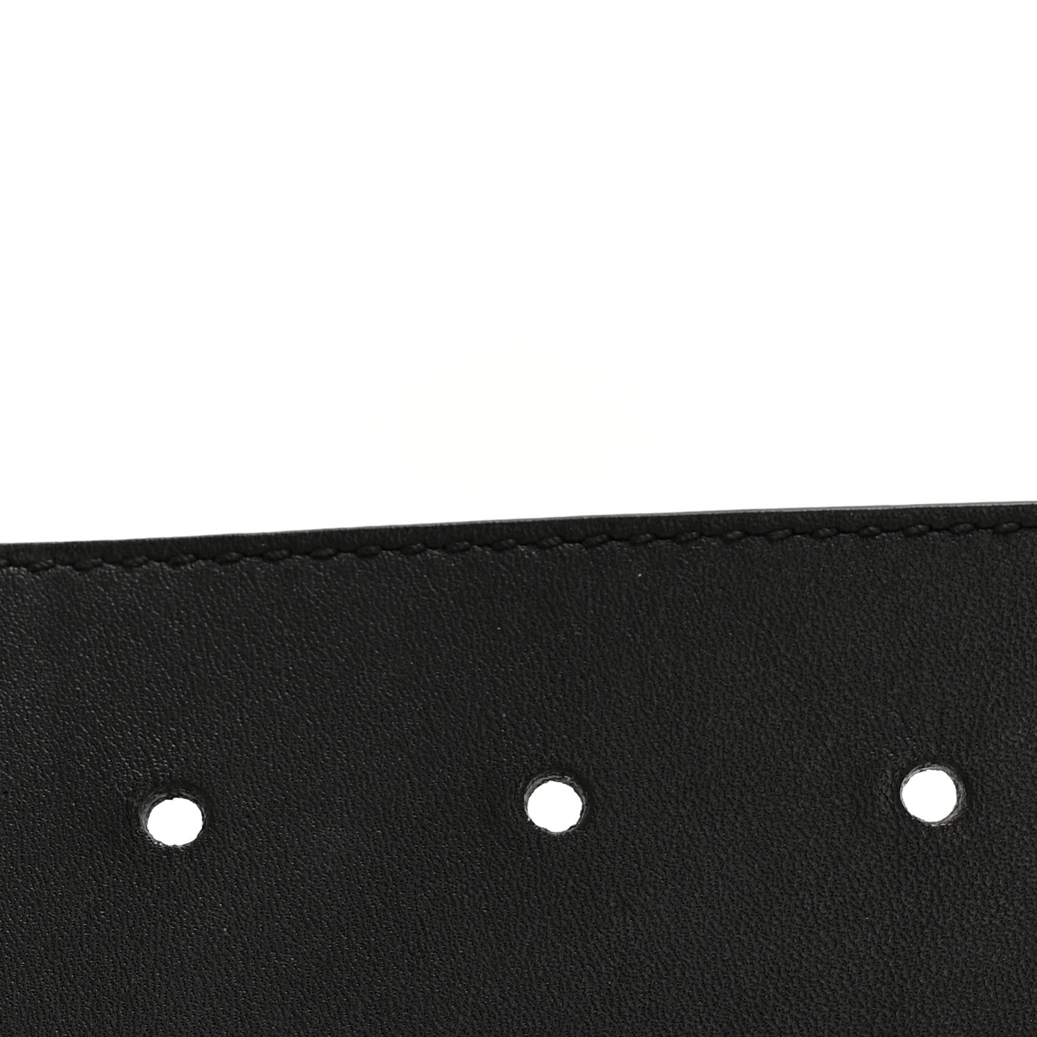 Moon Calfskin Torchon Double G 70 28 Belt Black