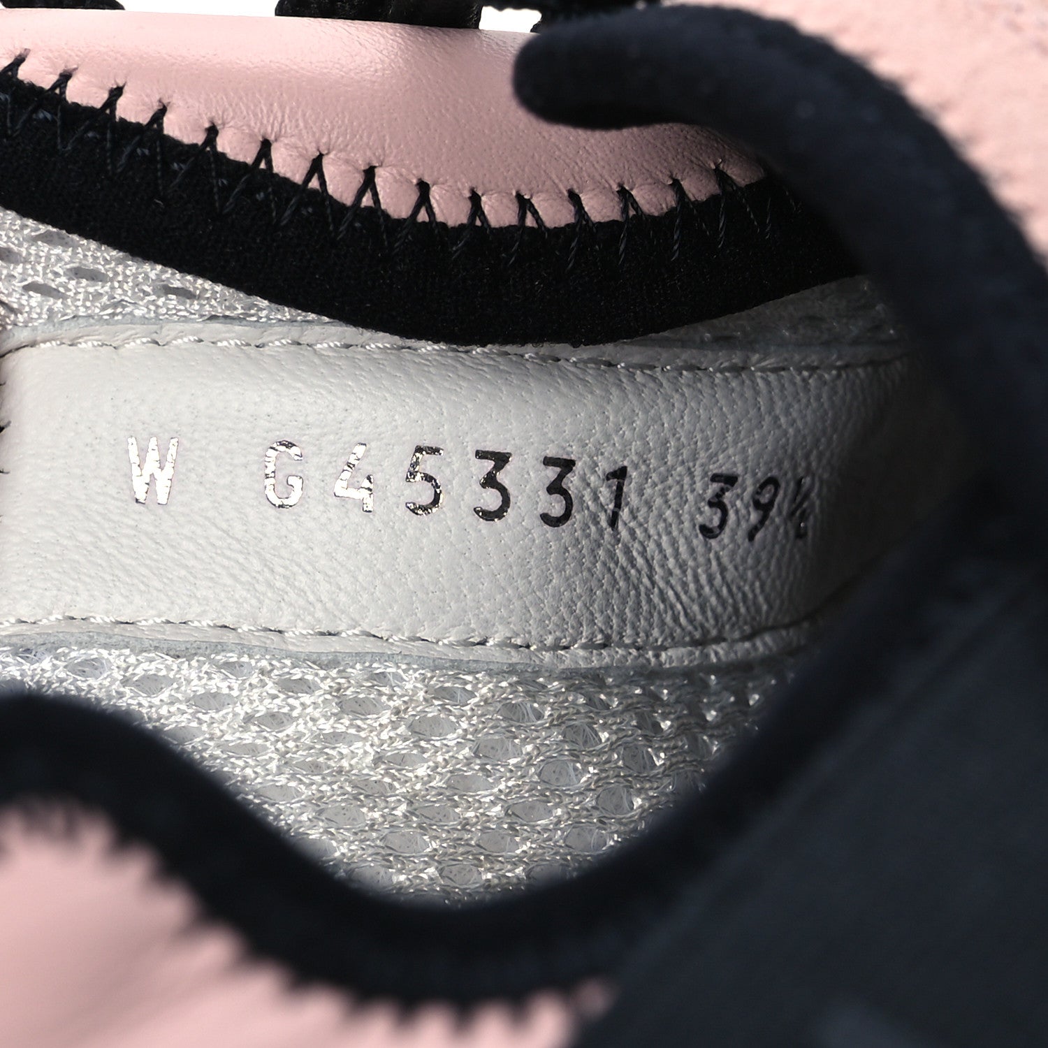Suede Calfskin Nylon Grosgrain CC Sneakers 39.5 Light Pink