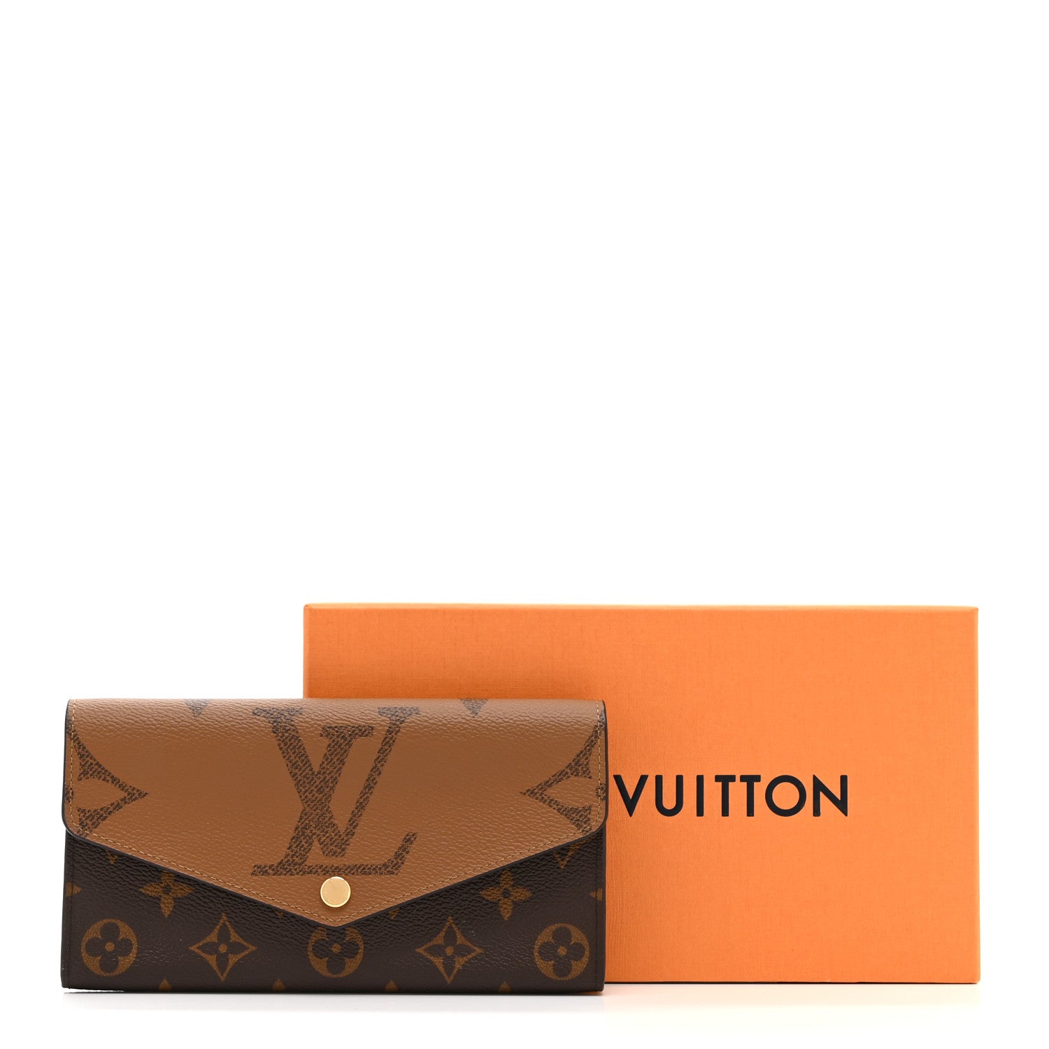 Reverse Monogram Giant Sarah Wallet