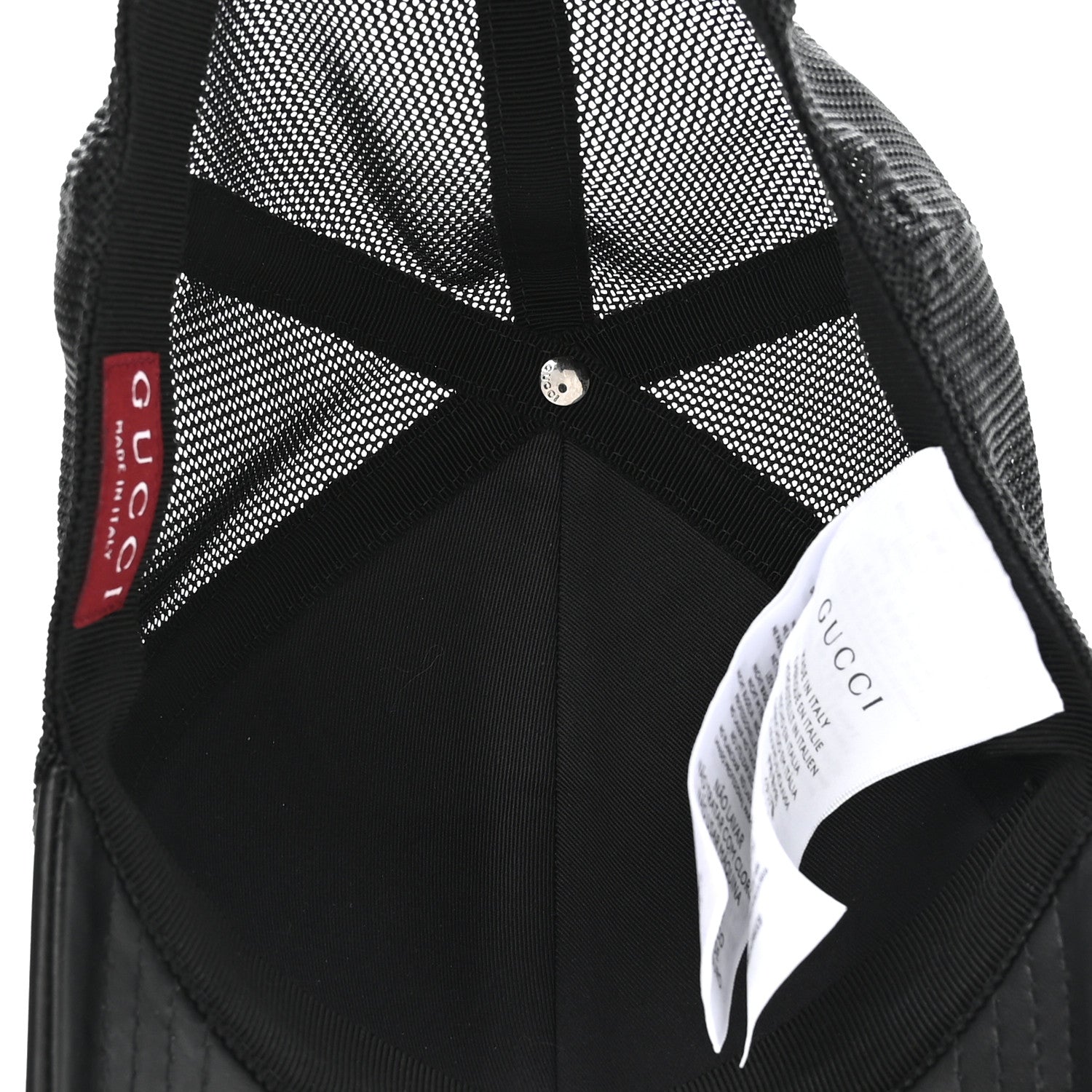 GG Supreme Monogram Baseball Hat S Black