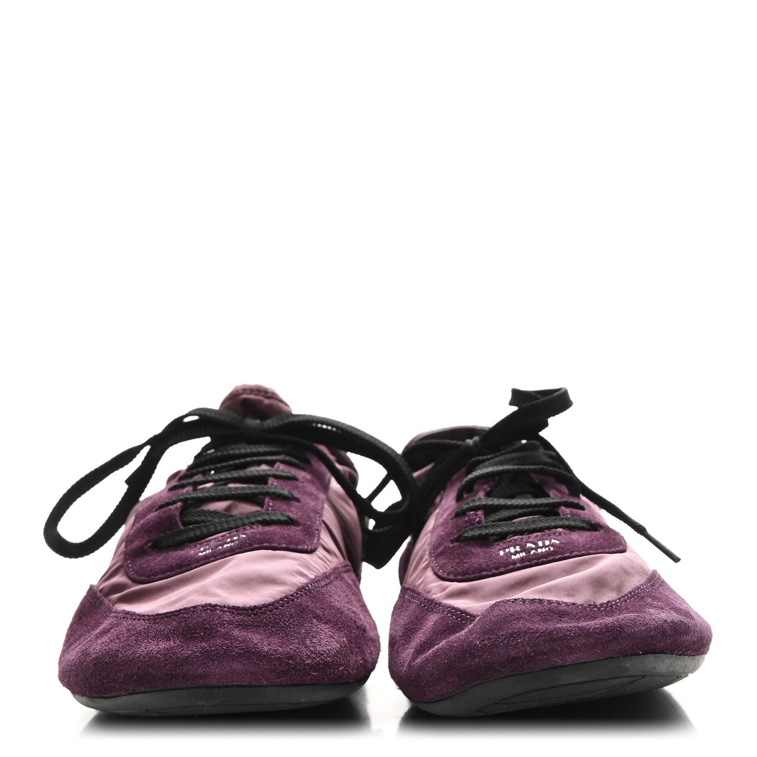 Re-Nylon Suede Collapse Sneakers 39.5 Bordeaux