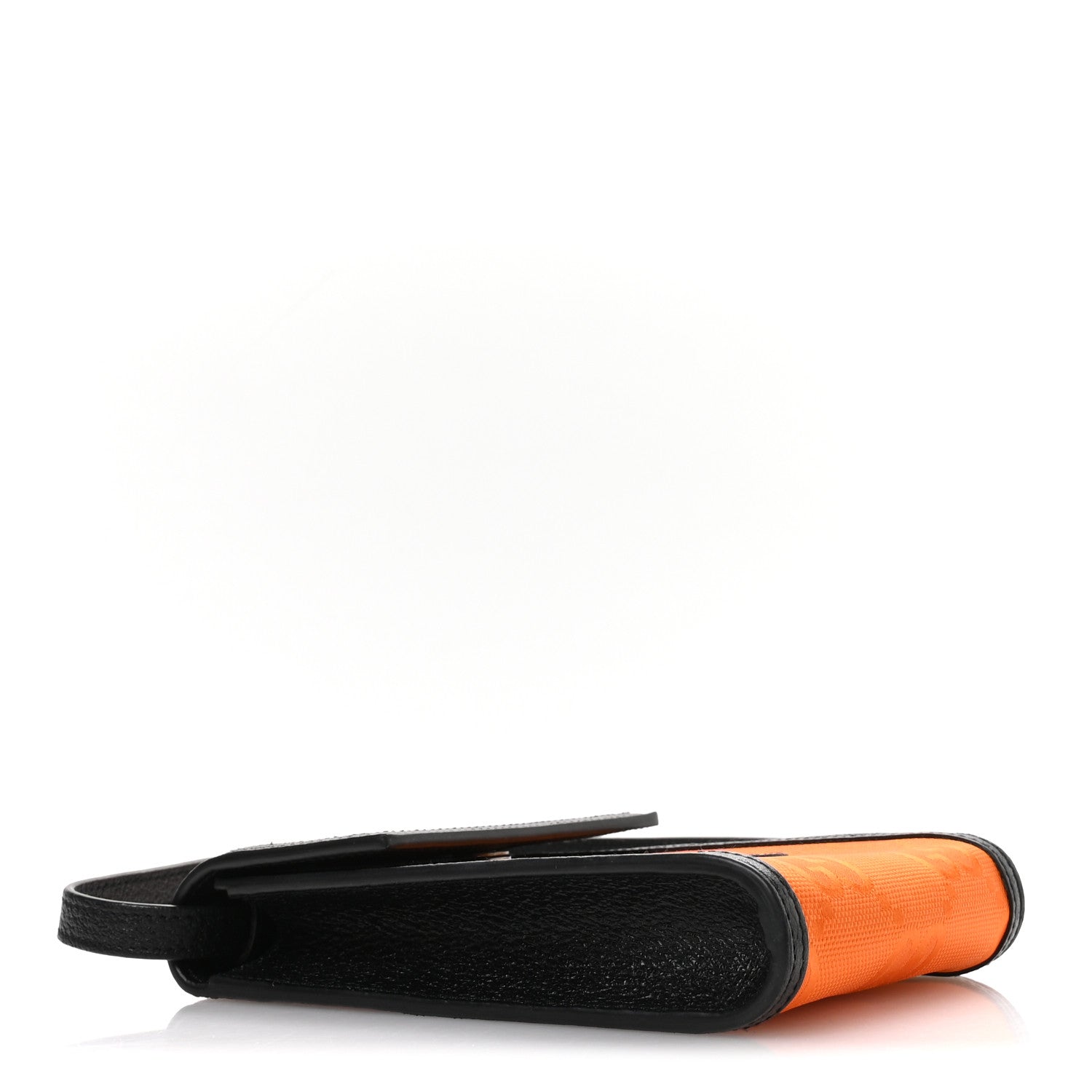 Econyl Nylon Monogram Off The Grid Crossbody Bag Carrot Orange Black