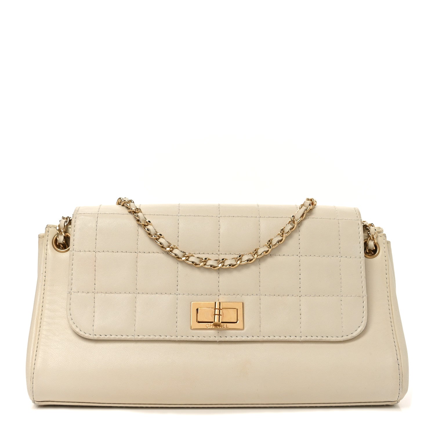 Lambskin Chocolate Bar Accordion Mademoiselle Ivory
