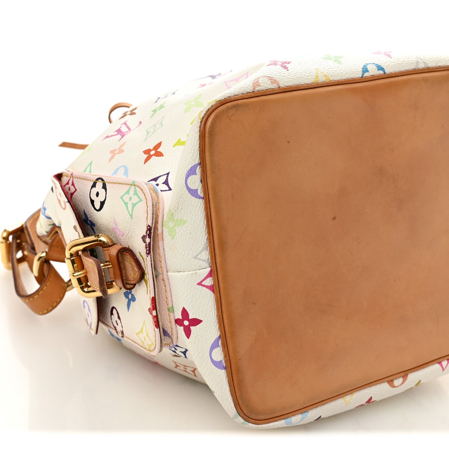 Monogram Multicolor Petit Noe White
