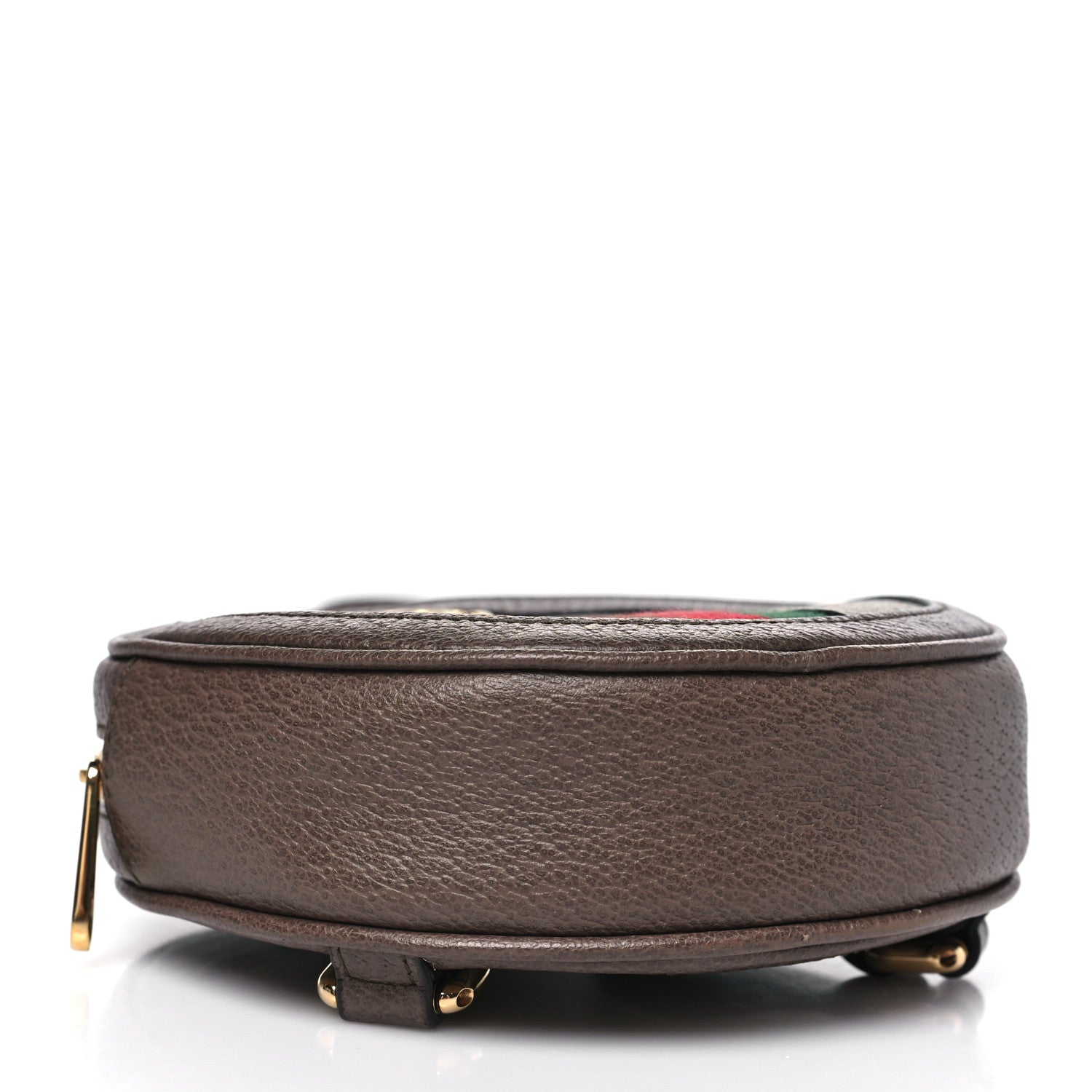 GG Supreme Monogram Web Mini Ophidia Round Backpack Brown