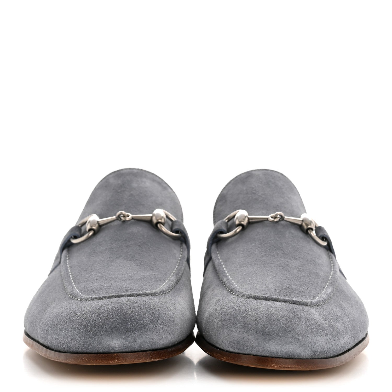 Suede Horsebit Mens Jordaan Loafers 8.5 Foggy Grey