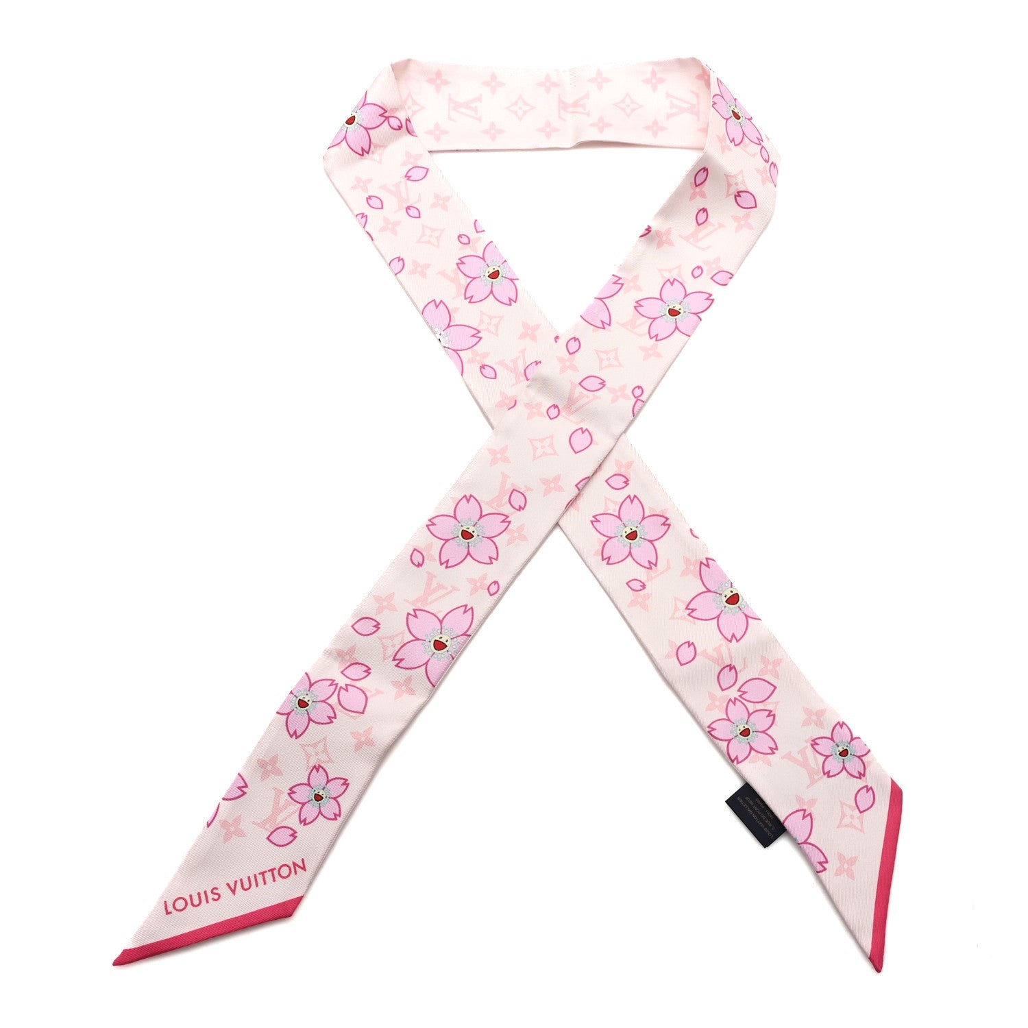 LV X TM Silk Monogram Cherry Blossom BB Bandeau Pink