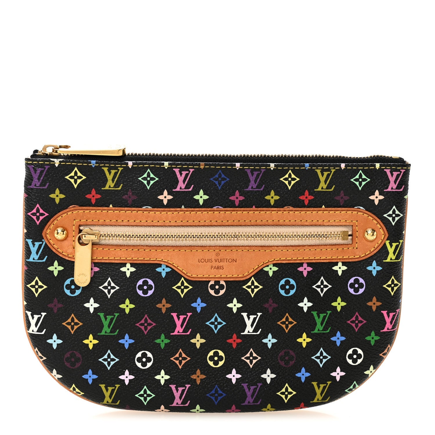 Monogram Multicolor Pochette Plate GM Black