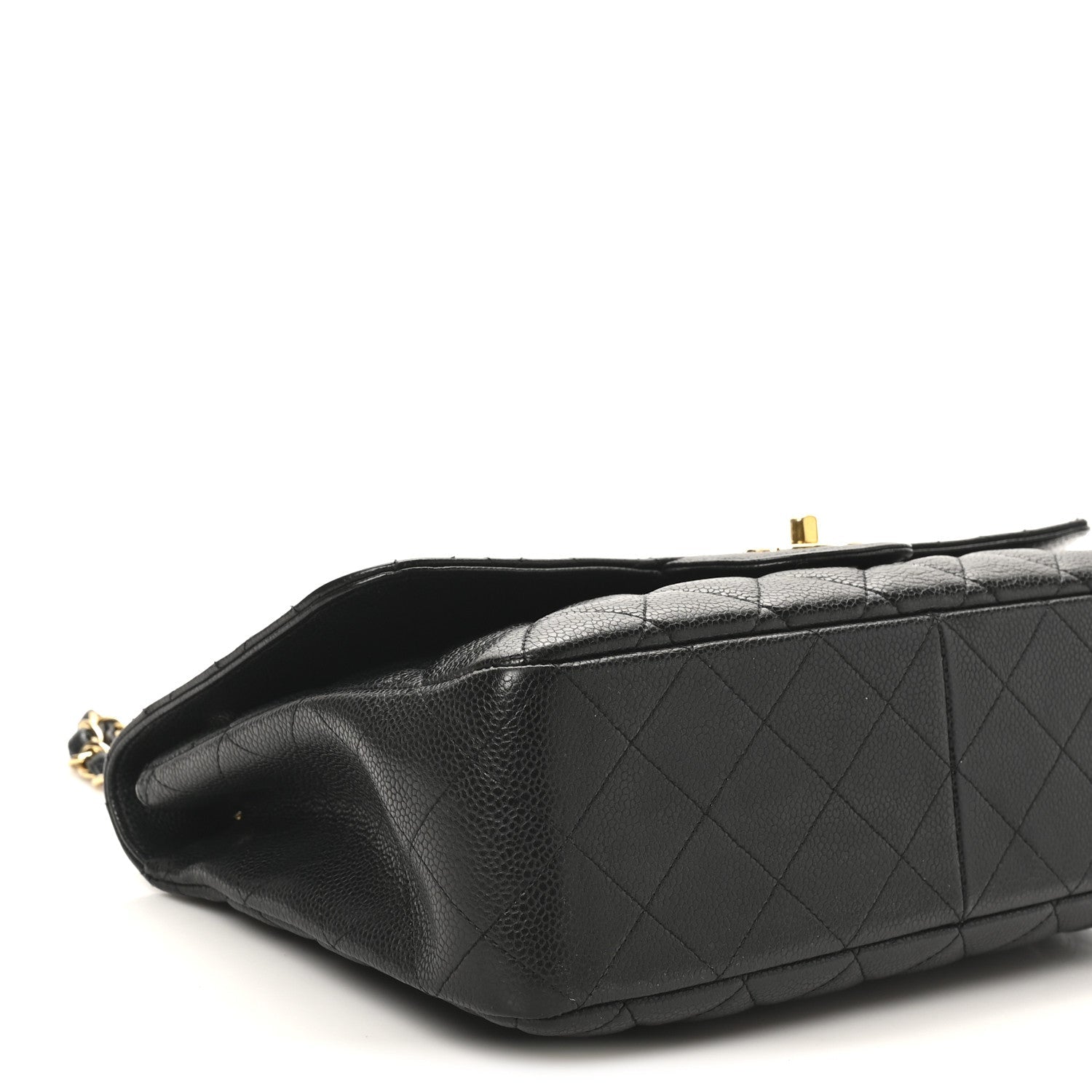 Caviar Quilted Jumbo Single Flap Black
