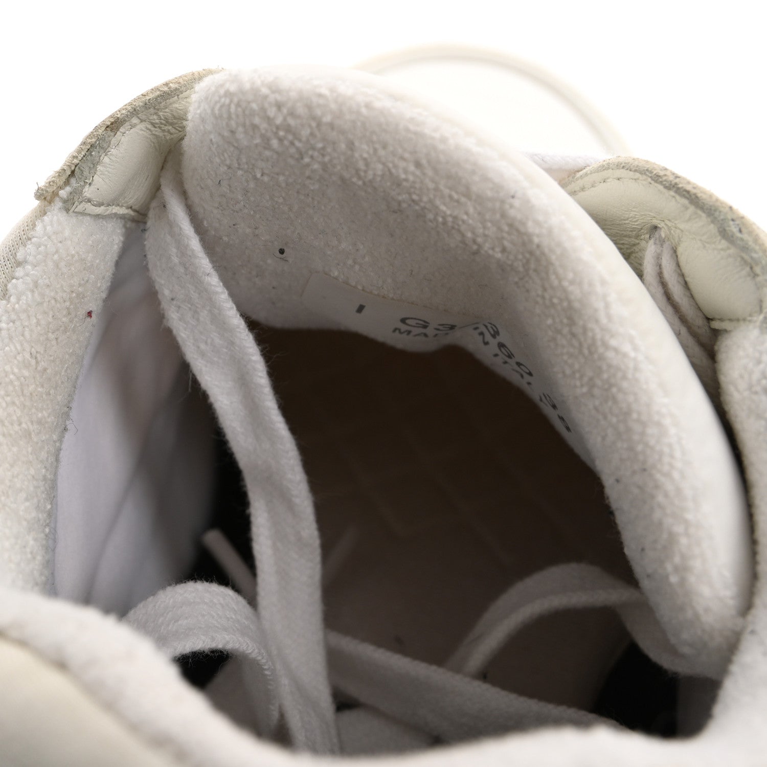 Suede Calfskin Fabric CC Sneakers 38 White