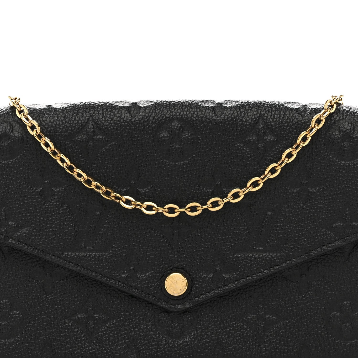 Empreinte Pochette Felicie Chain Wallet Black