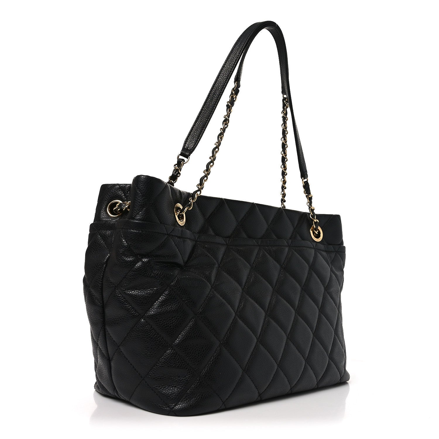 Caviar Quilted CC Timeless Soft Tote Black