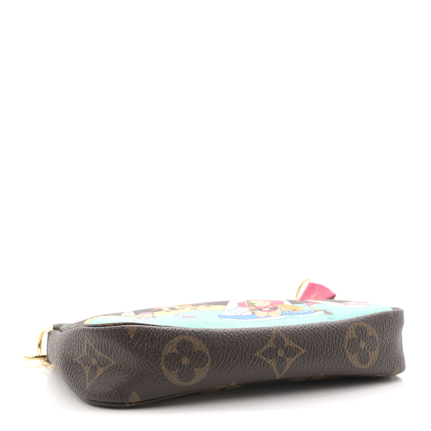 Monogram 2023 Christmas Animation Sailing Pochette Accessories Dragon Fruit Pink