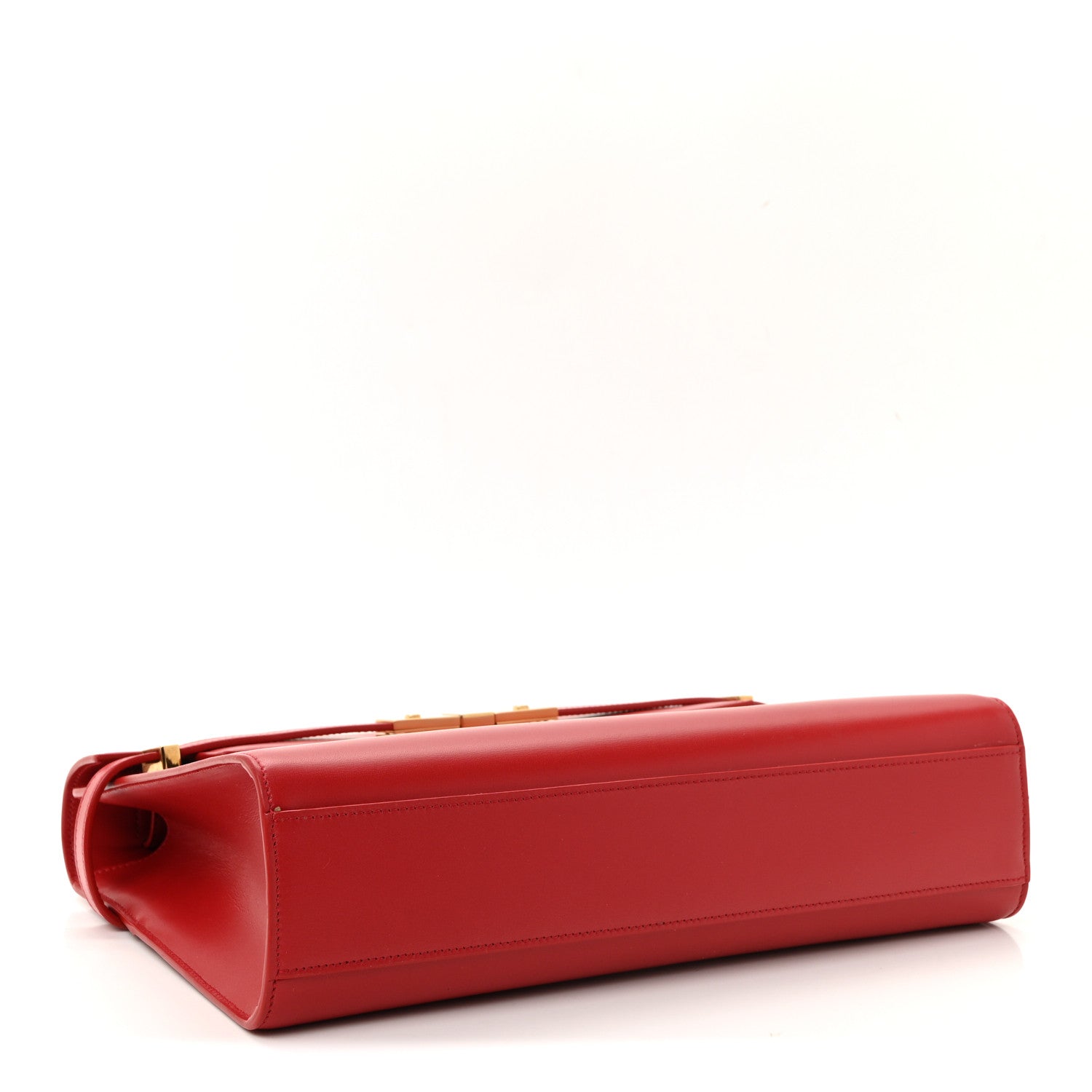 Smooth Calfskin Manhattan Shoulder Bag Rouge Eros