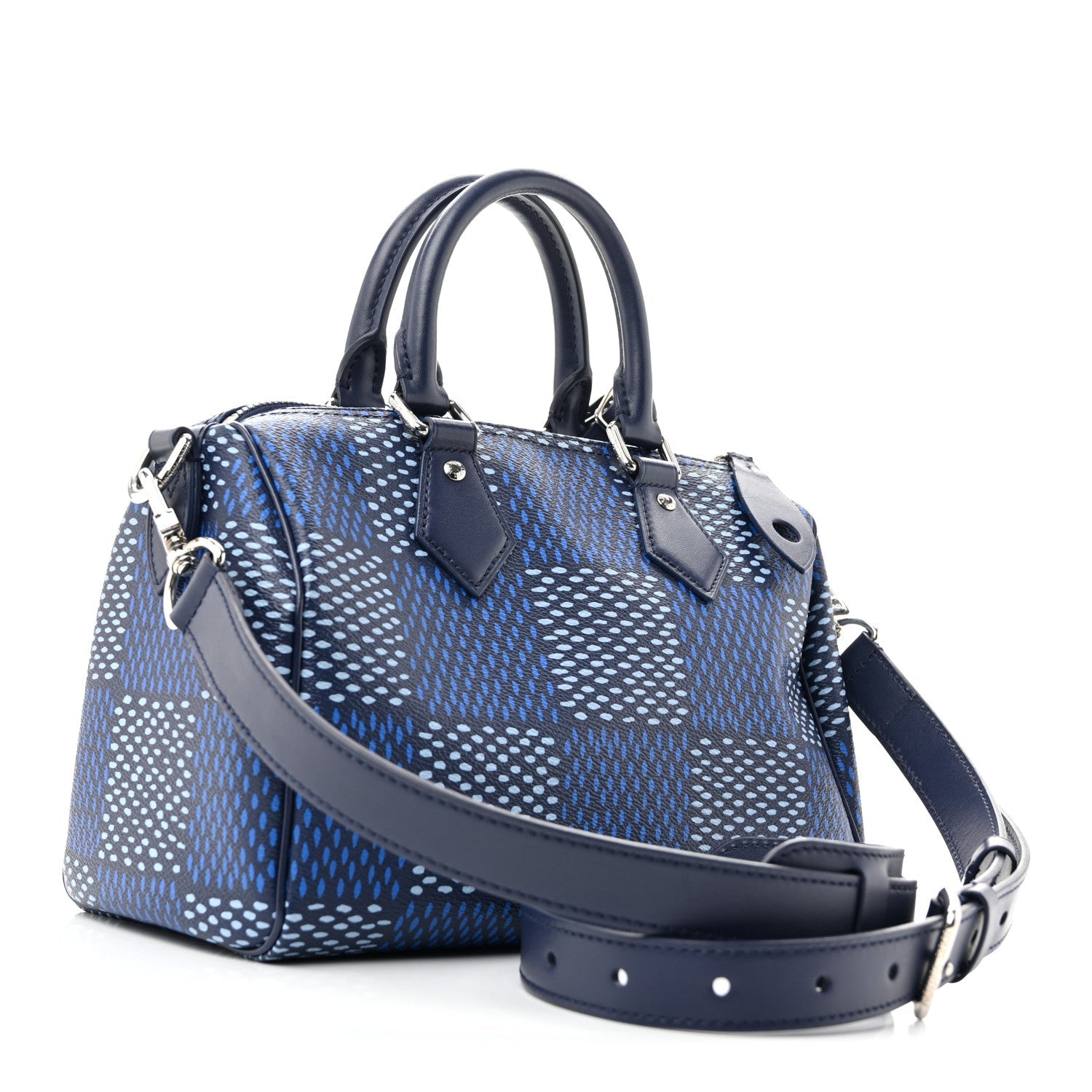 Damier Heritage Speedy Bandouliere 25 Blue