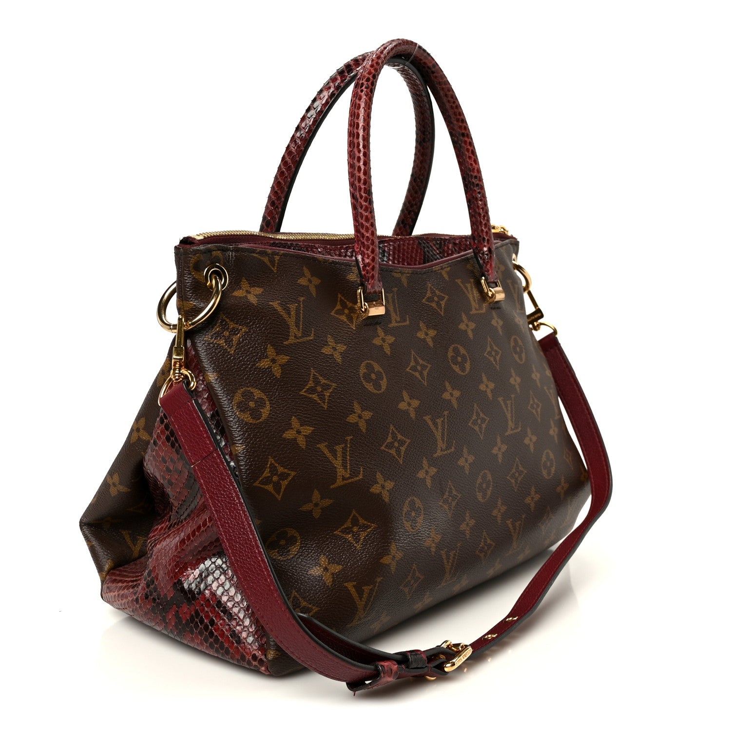 Snakeskin Monogram Pallas Red