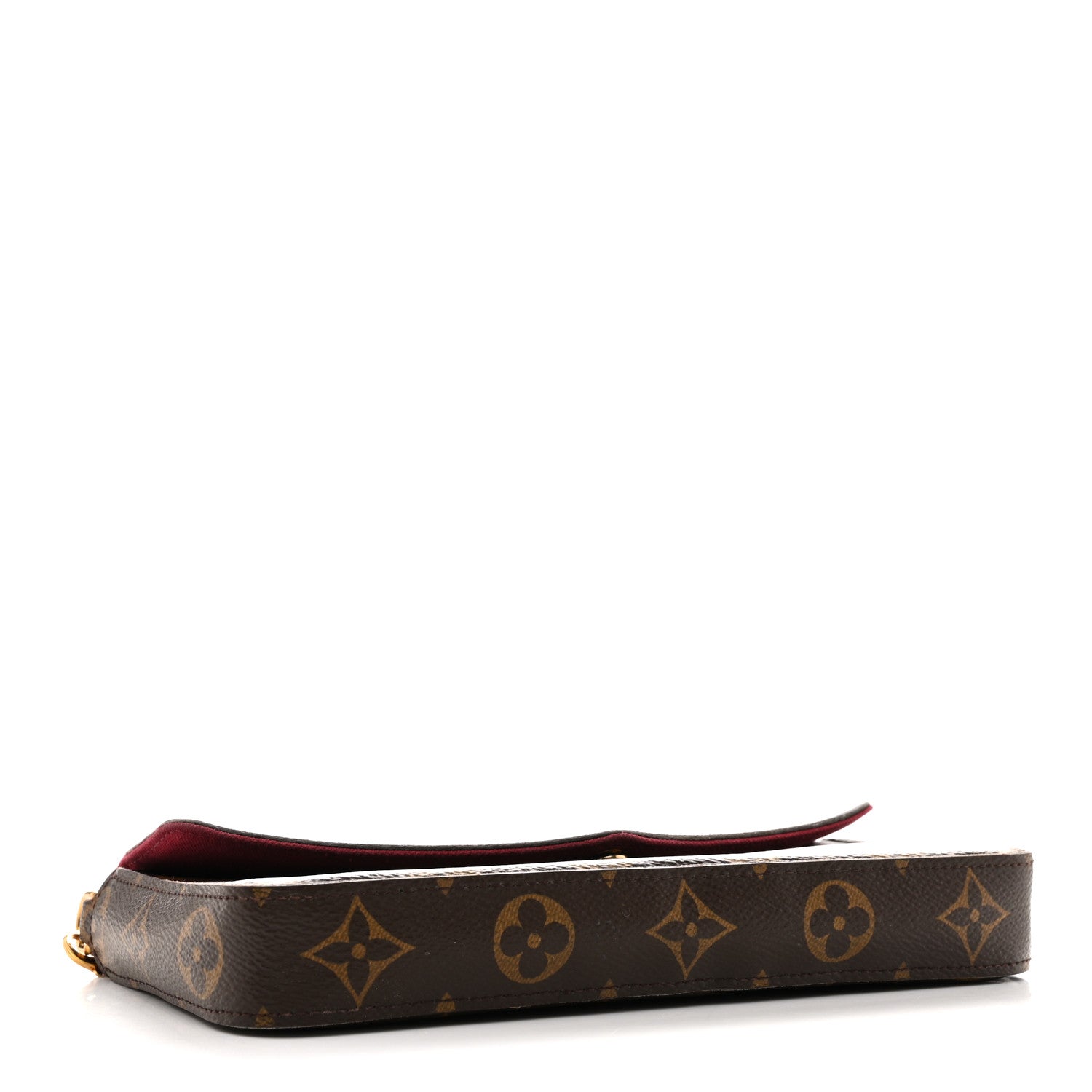 Monogram Pochette Felicie Chain Wallet Fuchsia