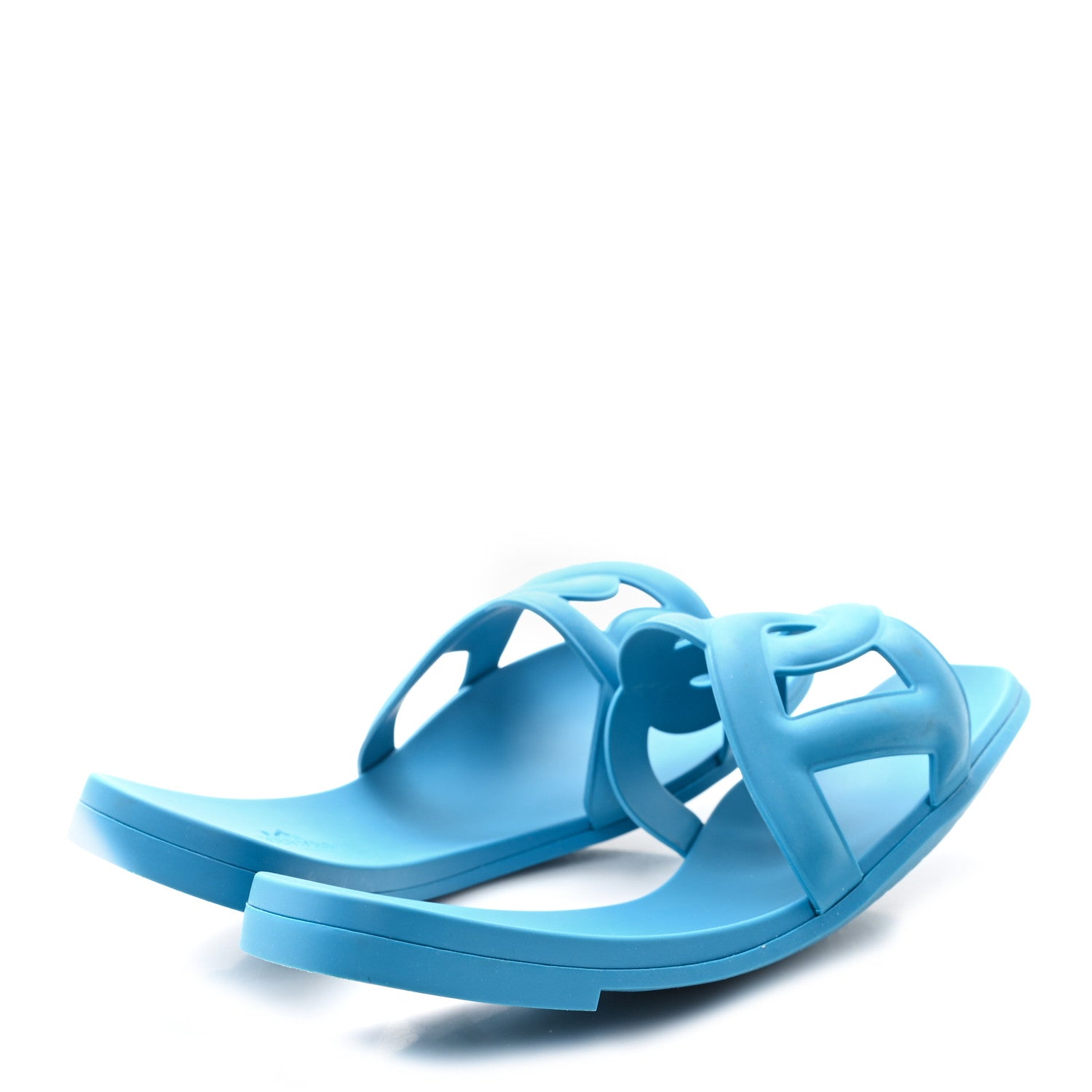 Rubber Aloha Sandals 38 Bleu Vif