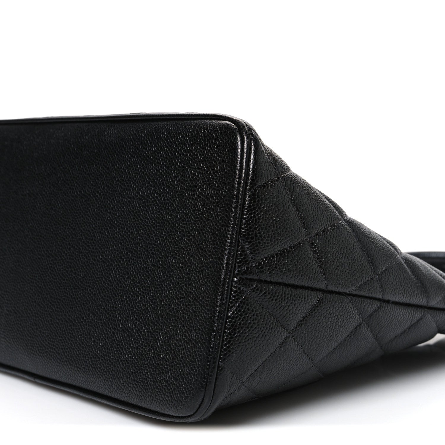 Caviar Quilted Medallion Tote Black