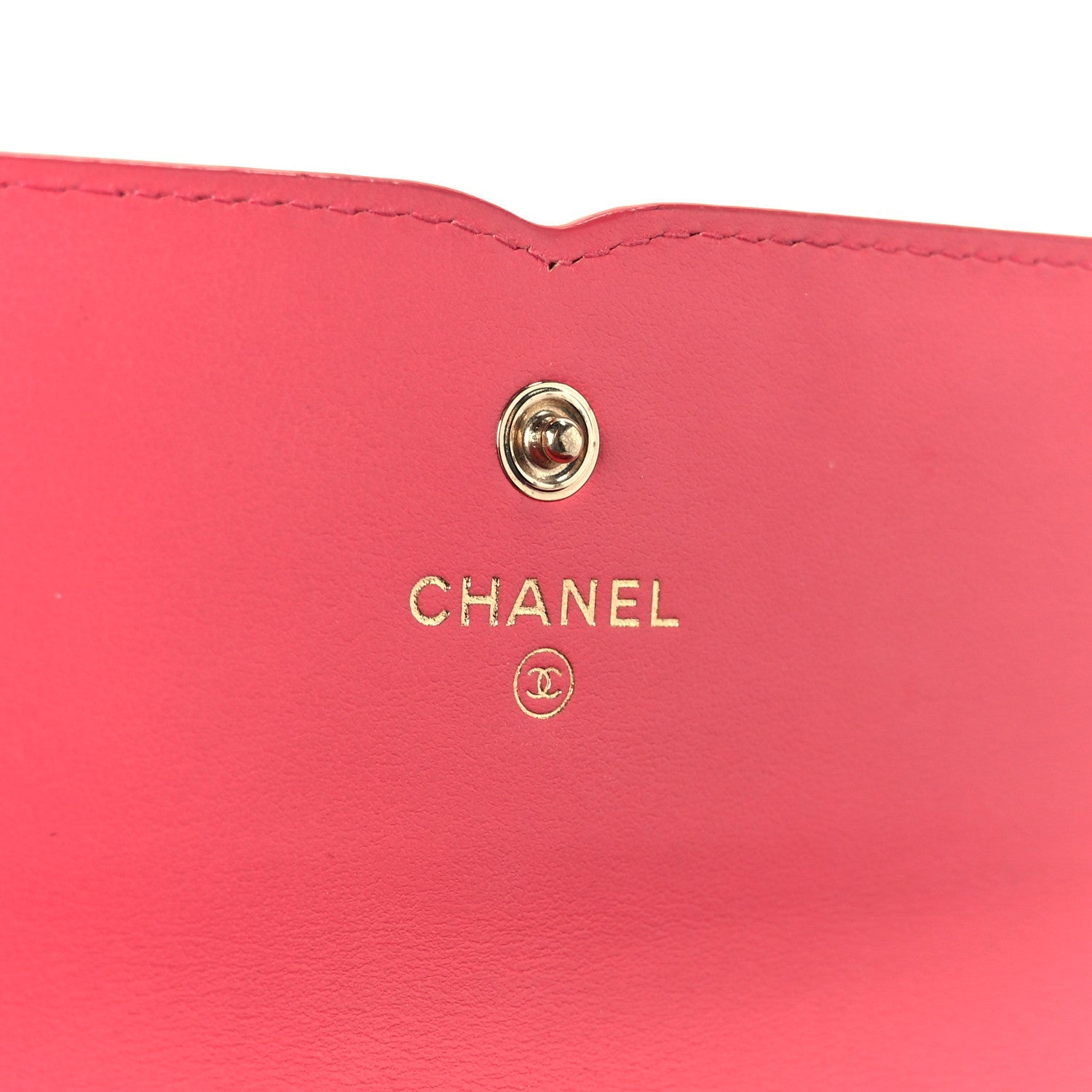Caviar Quilted Large Filigree Gusset Flap Wallet Pink